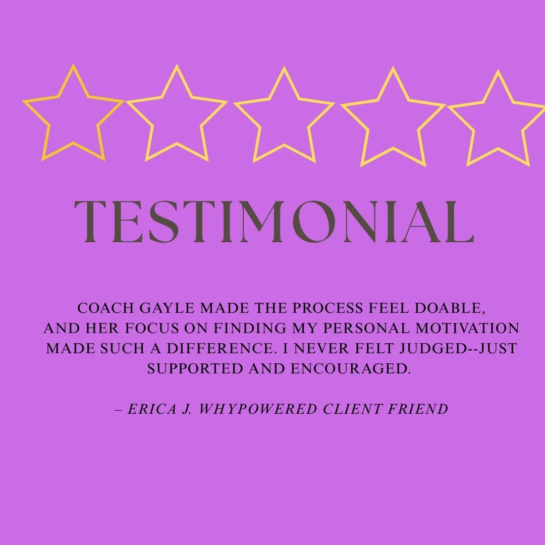 Erika was the inaugural member of the WhyPowered Winner Circle---those who've released diet stress disorder and shed 50+ pounds. There are now 26 winner circle members! Will you be next? 
#saynotodiets #healthcoach #dietsdontwork