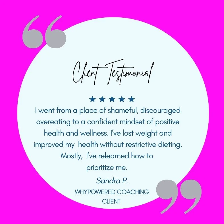 From shame and discouraged overeating &hellip; to confidence, balance, and true wellness. 💛

This client&rsquo;s transformation is about so much more than weight loss.

Sandra moved away from the exhausting cycle of guilt, overeating, and restrictiv