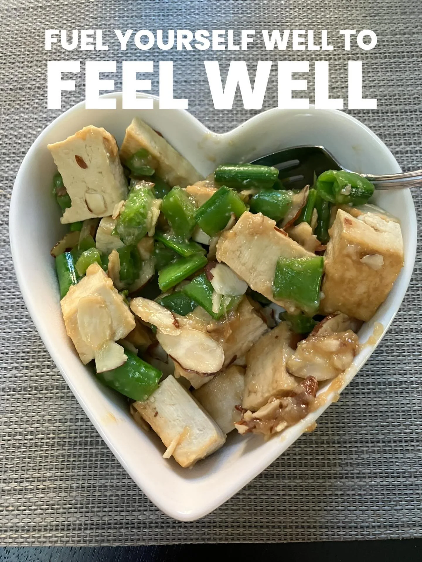 Anchoring each meal with a protein and a veggie is a great way to stay feeling full between meals and have steady energy. 

Protein doesn't come from just animals. Great plant based sources include nuts, seeds, tempeh, quinoa, tofu. 

Drop the commen
