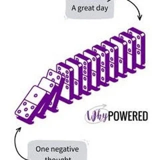 One negative thought can become the first domino that knocks down our mood, our motivation, our choices&hellip; and eventually our whole day.

But the opposite is true as well. 

One encouraging thought.
One moment of self-compassion.
One reminder th