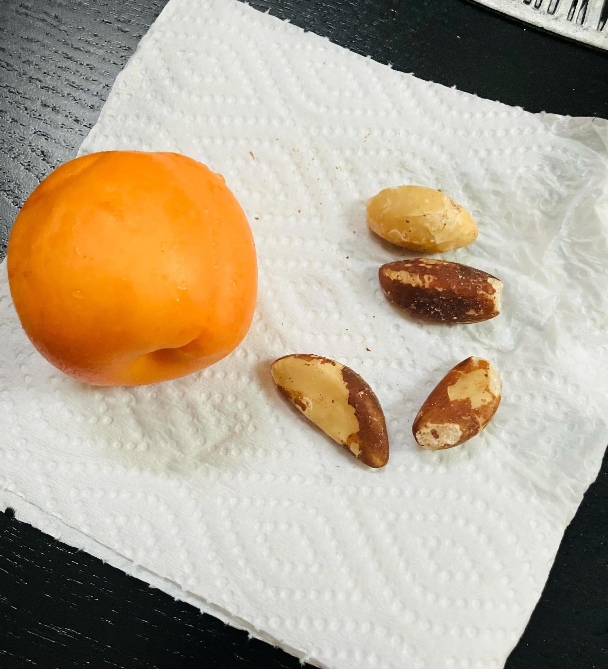 A fresh apricot. A few Brazil nuts.

Simple. Satisfying. Nourishing.

In a world filled with ultra-processed snacks engineered to keep us reaching for more, whole foods offer something different: the opportunity to reconnect with our body's natural w
