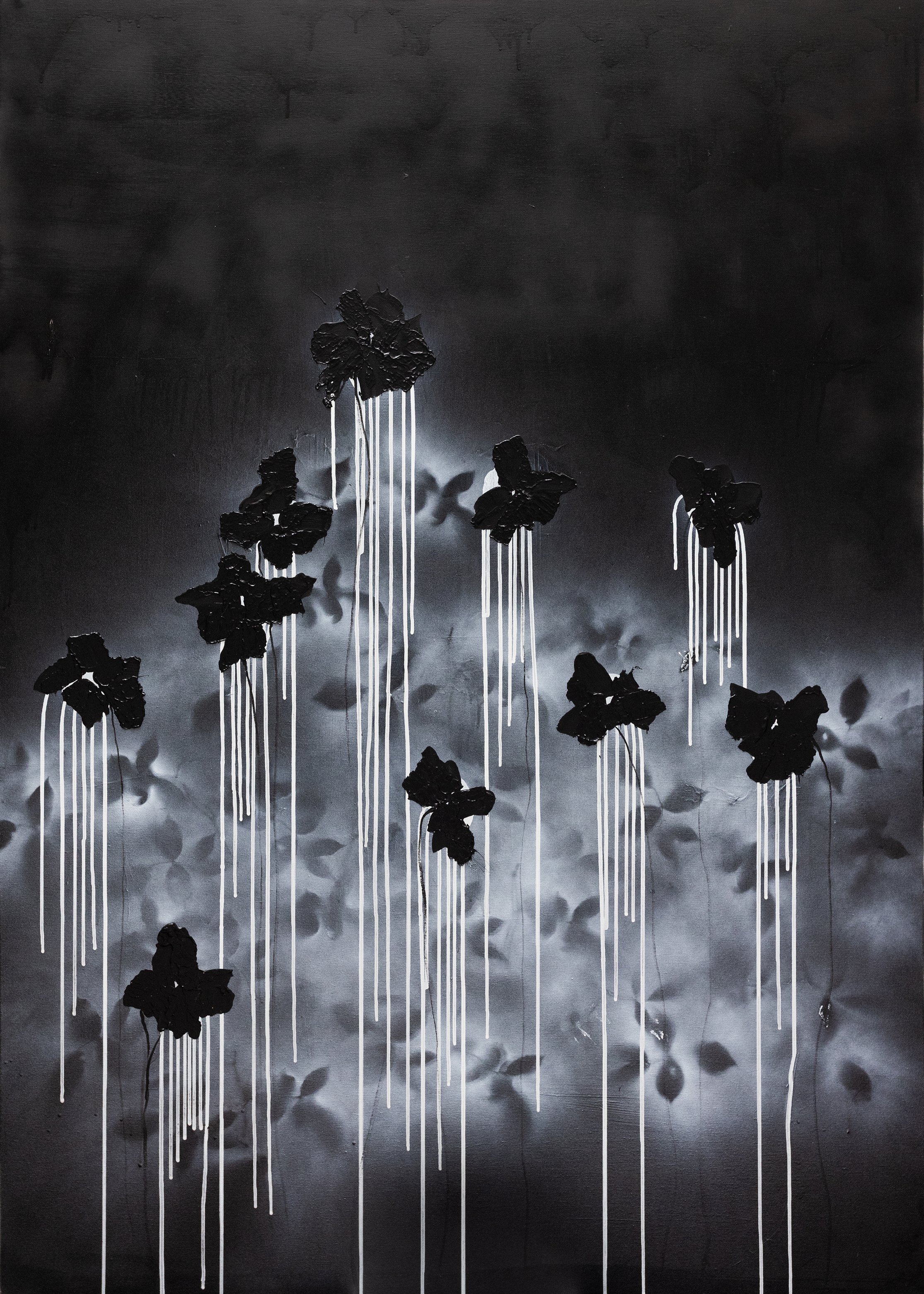 THE NIGHT 
Year: 2024
Material: Acrylic on canvas