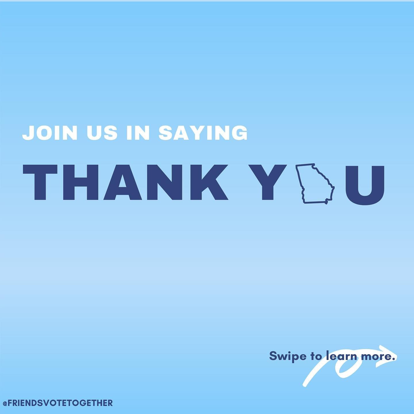 Will you join us in thanking the incredible grassroots movement and organizers that made sure every Georgians voice was heard? 

It goes without saying that history was made because of the grassroots movement in Georgia. They planned, strategized, or