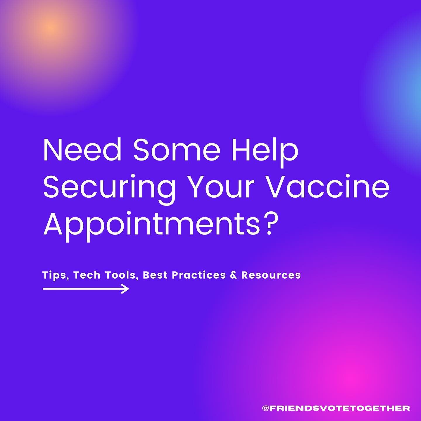 We've got you friends! 

If you have already gotten your vaccination - congratulations and THANK YOU. If you have not been able to secure your appointment just yet, don't worry - shot(s) coming into an arm near you very soon! 

Over the last few week