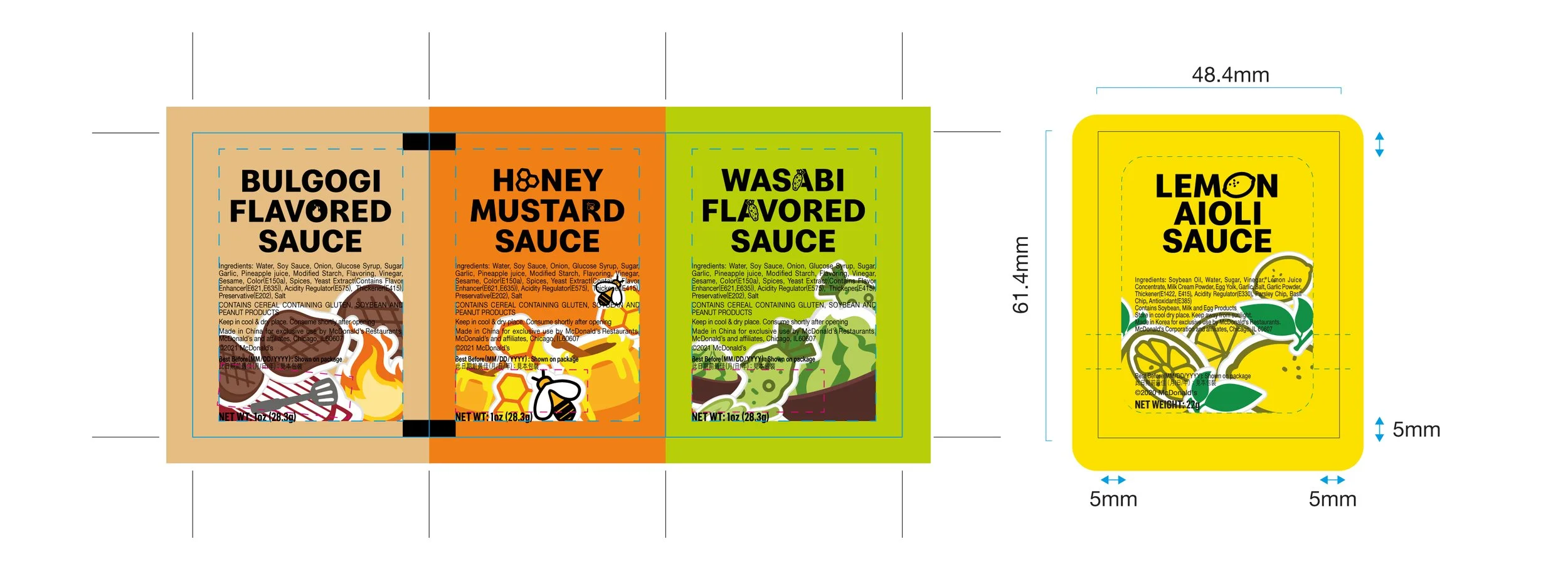 McNuggets Sauce Packaging