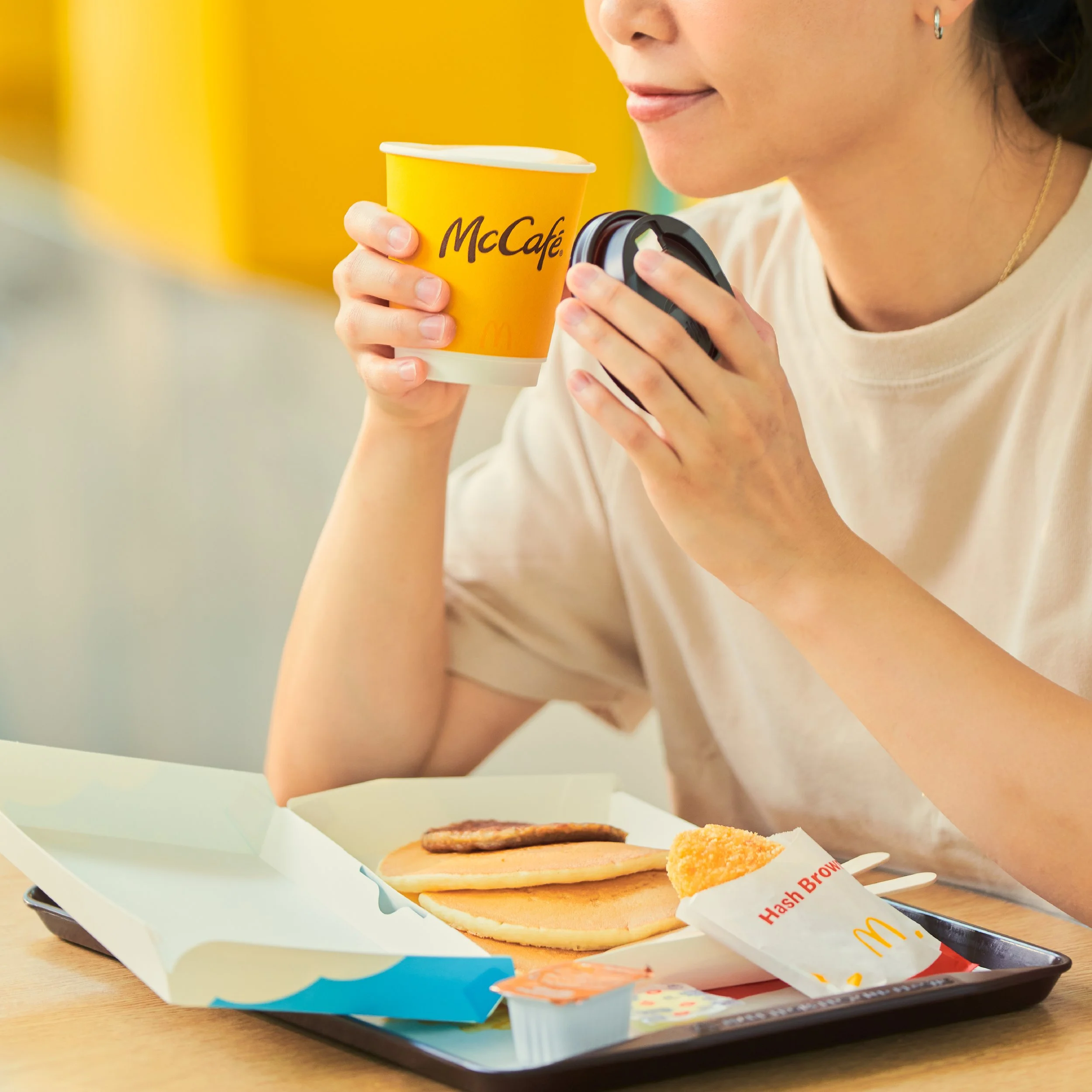 歎麥記早餐，梗係配McCafé靚咖啡🥰
去麥記歎McCafé Lor?