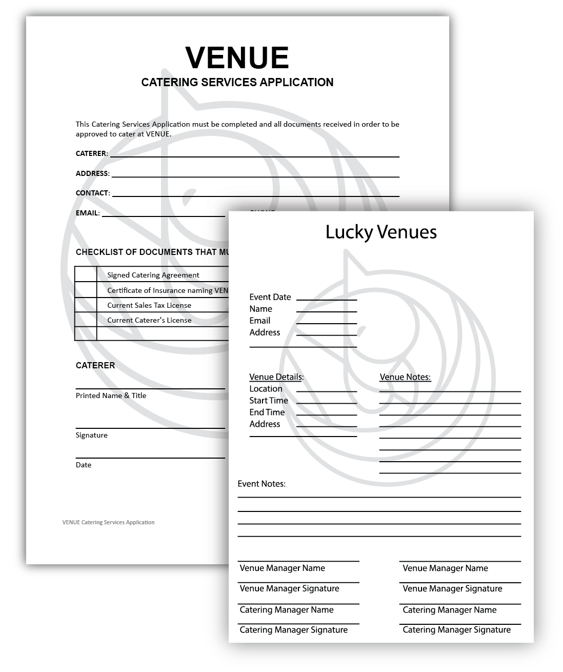 Catering Application Checklist