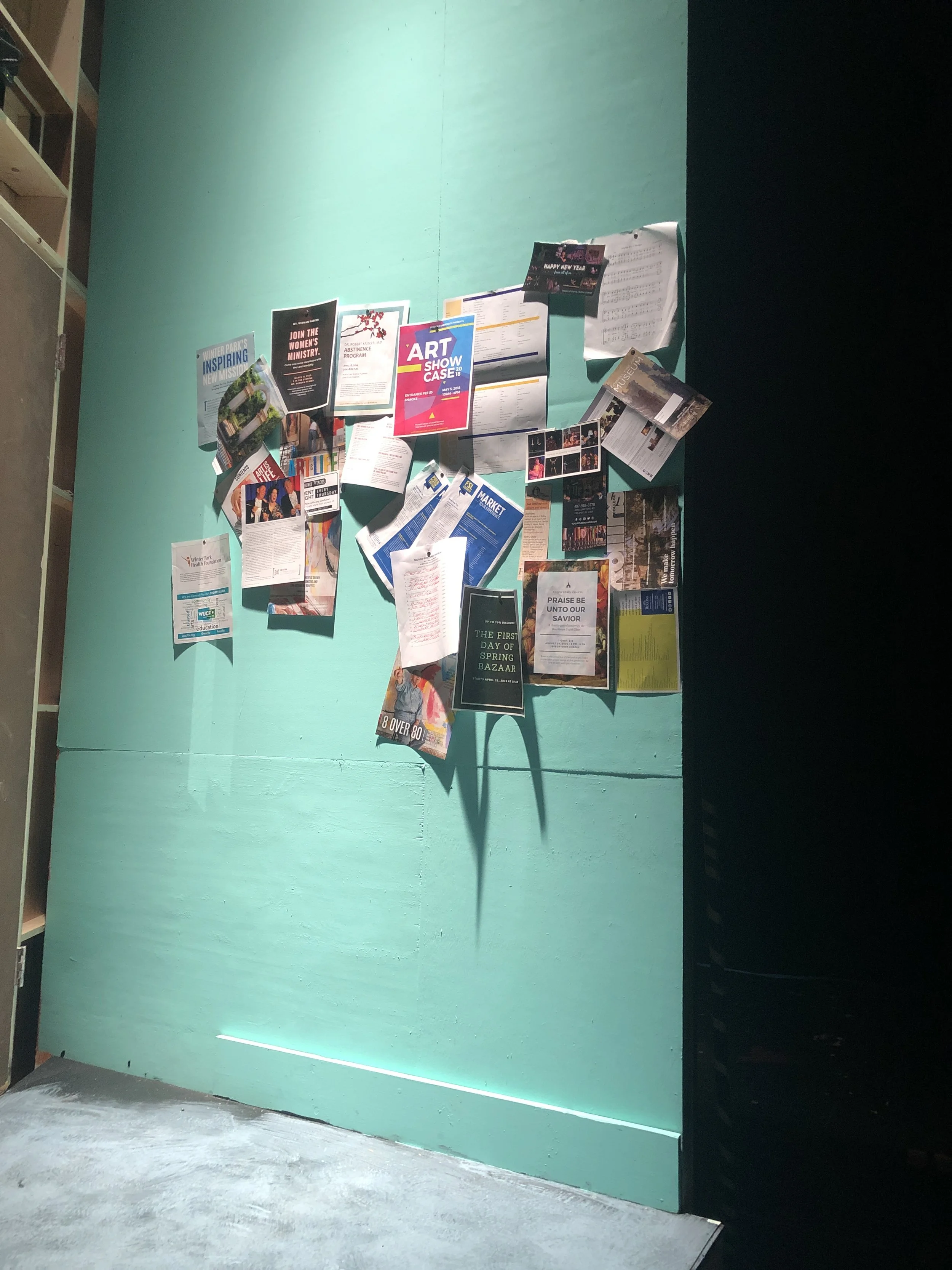 Process Photo: Scenic Dressing