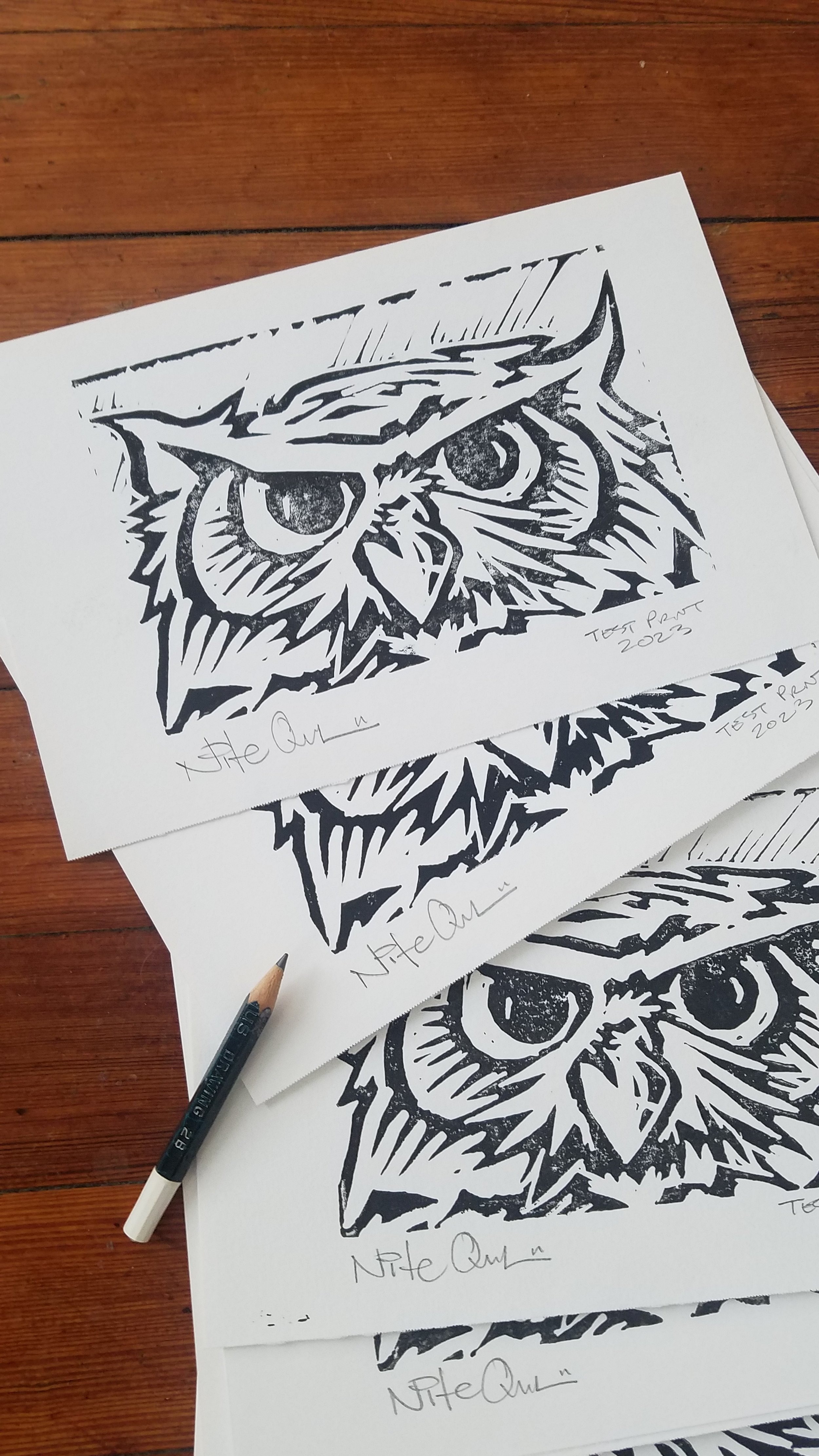 Lino Print - Color Wash