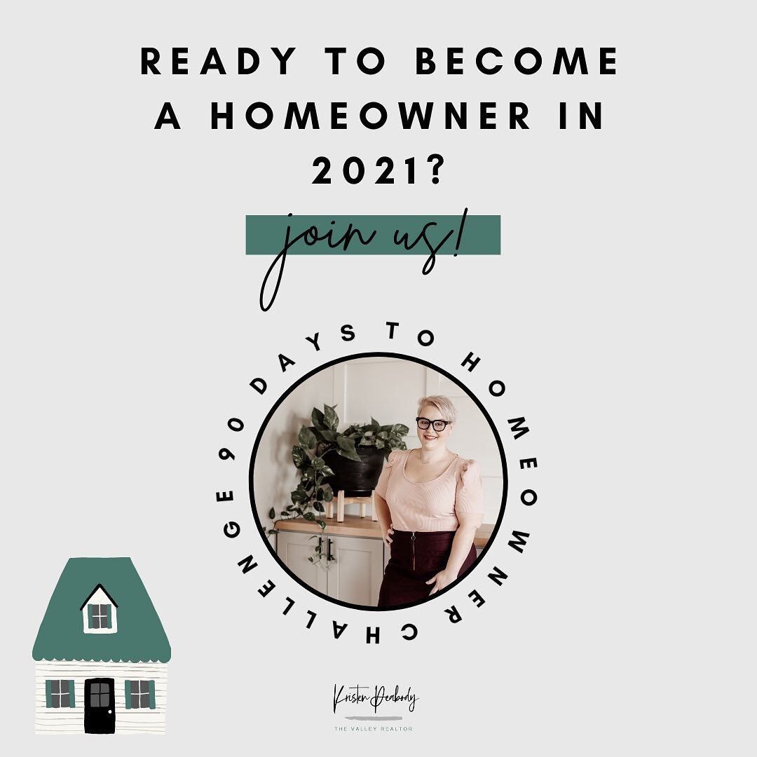 The 90 day homeowner challenge is starting today! ✨ 
Sign up to receive a copy of my new step by step guide on how you CAN own a home by January. 👏🏻
The link is in my bio! 
Let&rsquo;s get you into a new home by 2021! 🏡