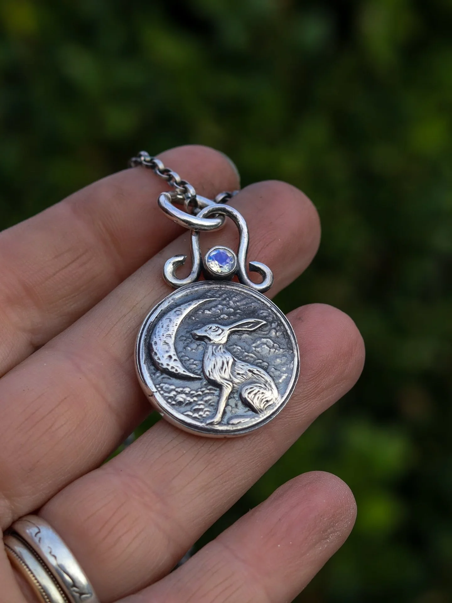 I know you&rsquo;ve probably seen the Moongazer pieces (unless you&rsquo;re new here and if you are hey 👋) but I had to do another show of this one about to fly the studio - the details in the silver are just incredible and the flashy moonstone perf