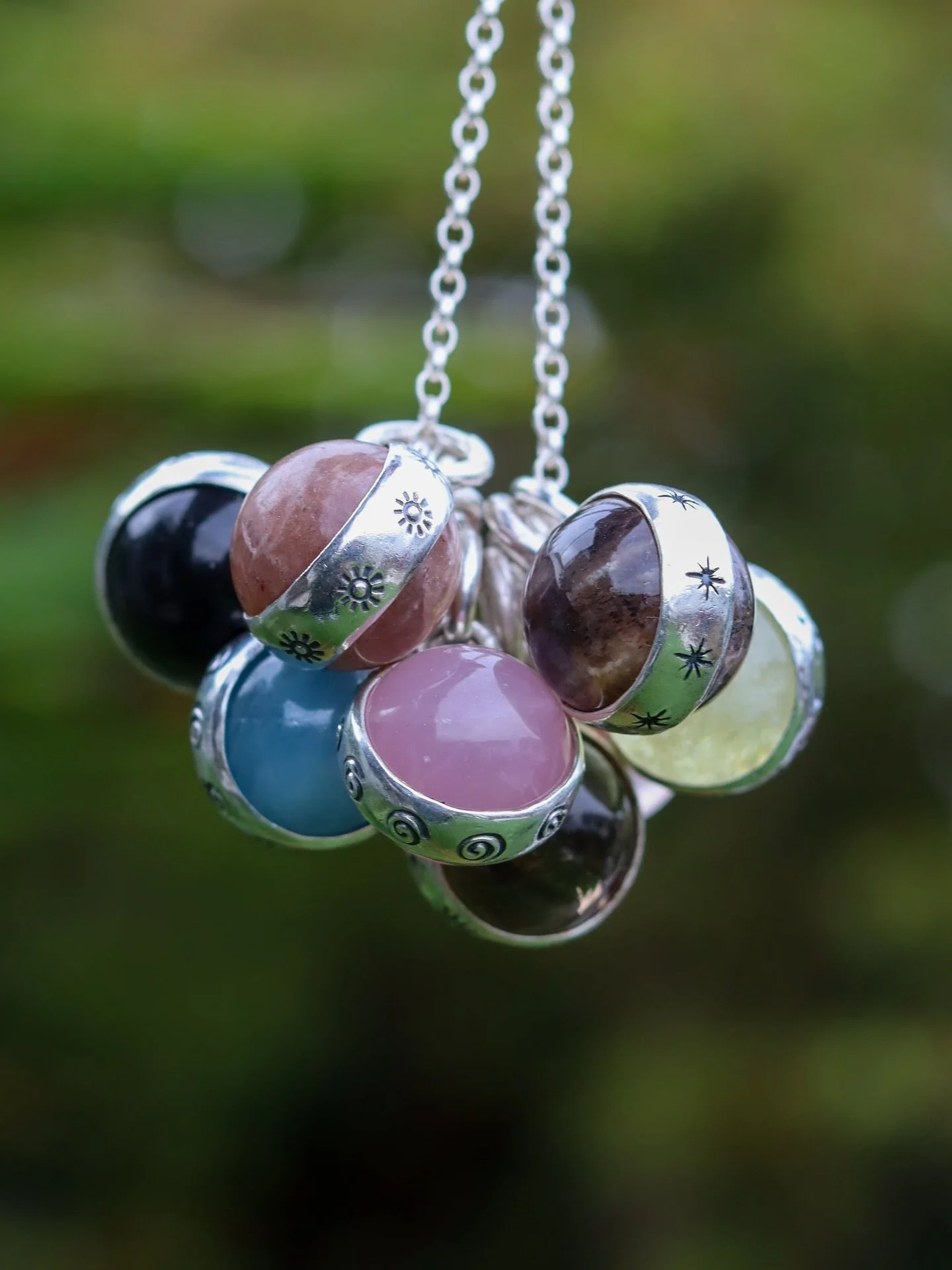 What I keep being asked for &hellip;. 

In years of old, crystal balls were believed to hold the secrets of the unseen, tools of divination, clarity, and protection. These Mini Crystal Balls carry that same timeless energy in wearable form. Each gems