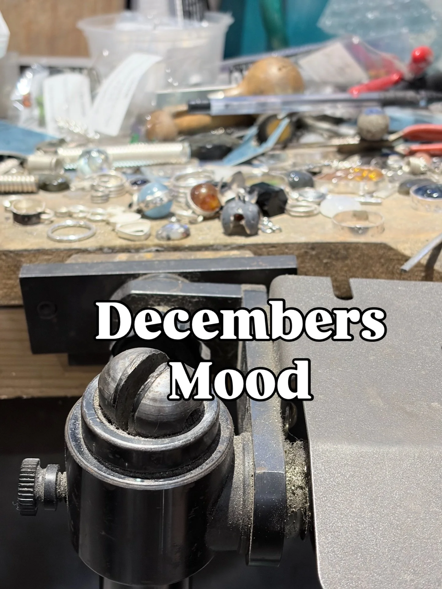 Decembers Mood &hellip; 

So far it&rsquo;s a hot mess of a studio basically, packaging everywhere, a pile of things to be finished, to be started, and to be posted! I&rsquo;m working 7 days a week to get your orders out I promise. 

But guess who wi