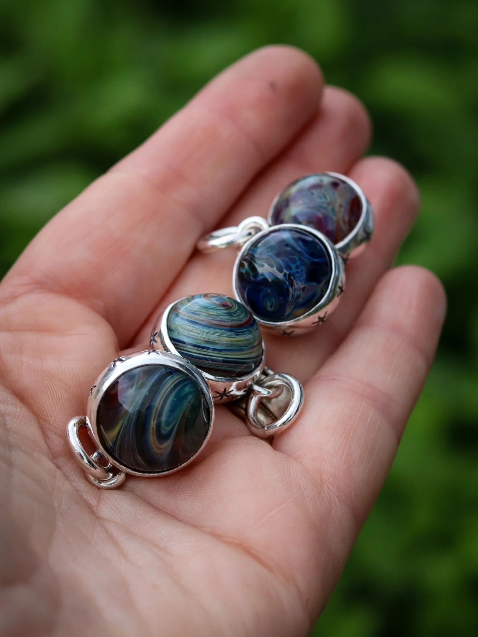 Planetarys coming soon to a website (mine!!) 

Just four this time because there&rsquo;s a few other things that are due to drop very very soon!! 

#fidgetspinner #sterlingsilverjewellery #gemheavenjewellery