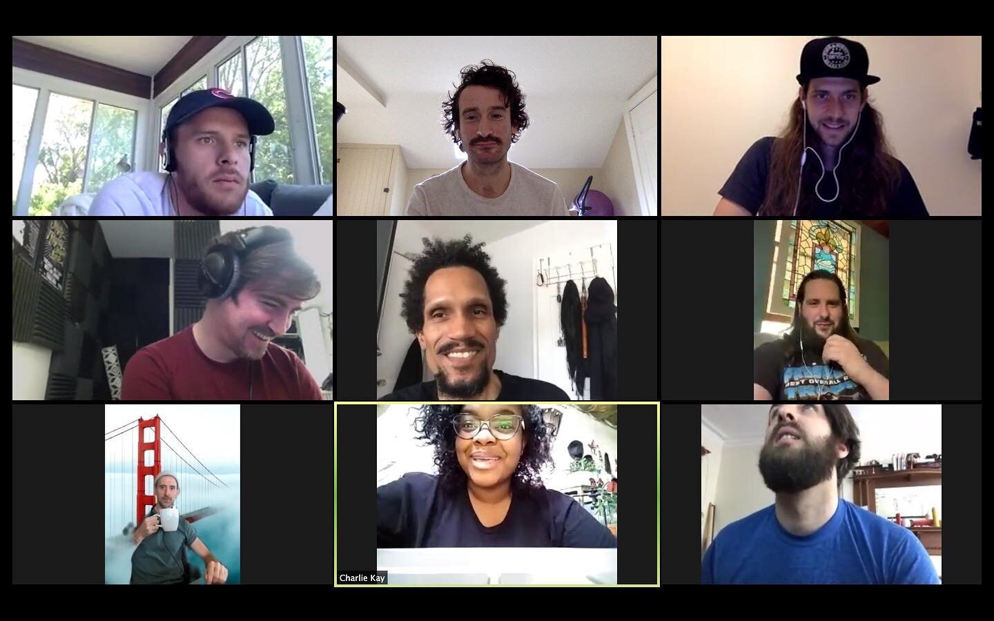 Amazing to finally catchup with everyone on our first full band #zoom call since this all began! We talked about some heavy things, some silly things and a bit in between... Reminded of how much I miss this all these lovely &amp; talented people! (fr