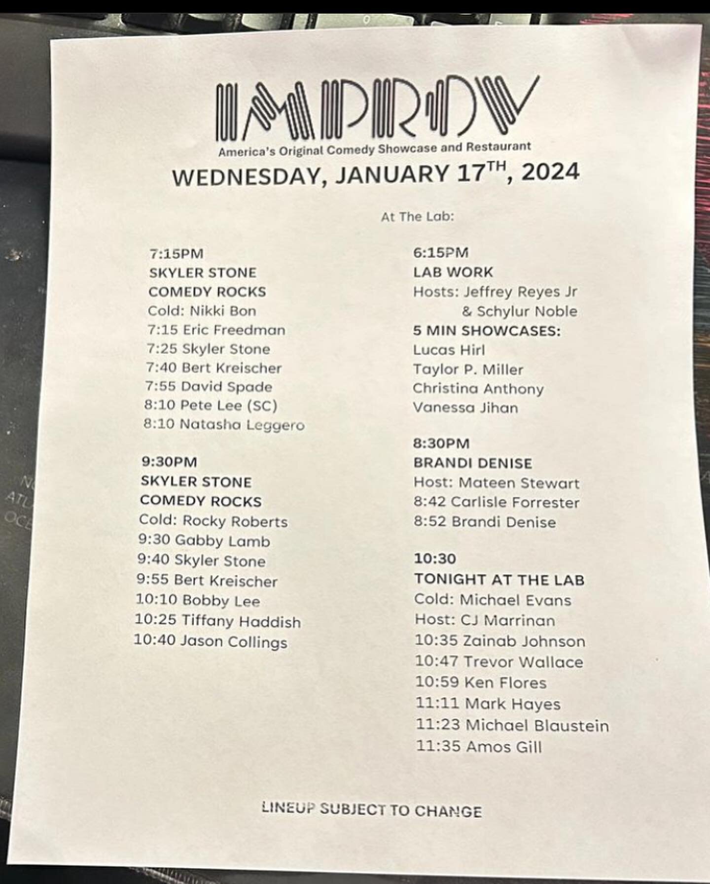 2024 marks my 8th year doing comedy. Sometimes I feel like retiring my jersey and then the universe tells me to keep playing. #mambamentality🐍🏀