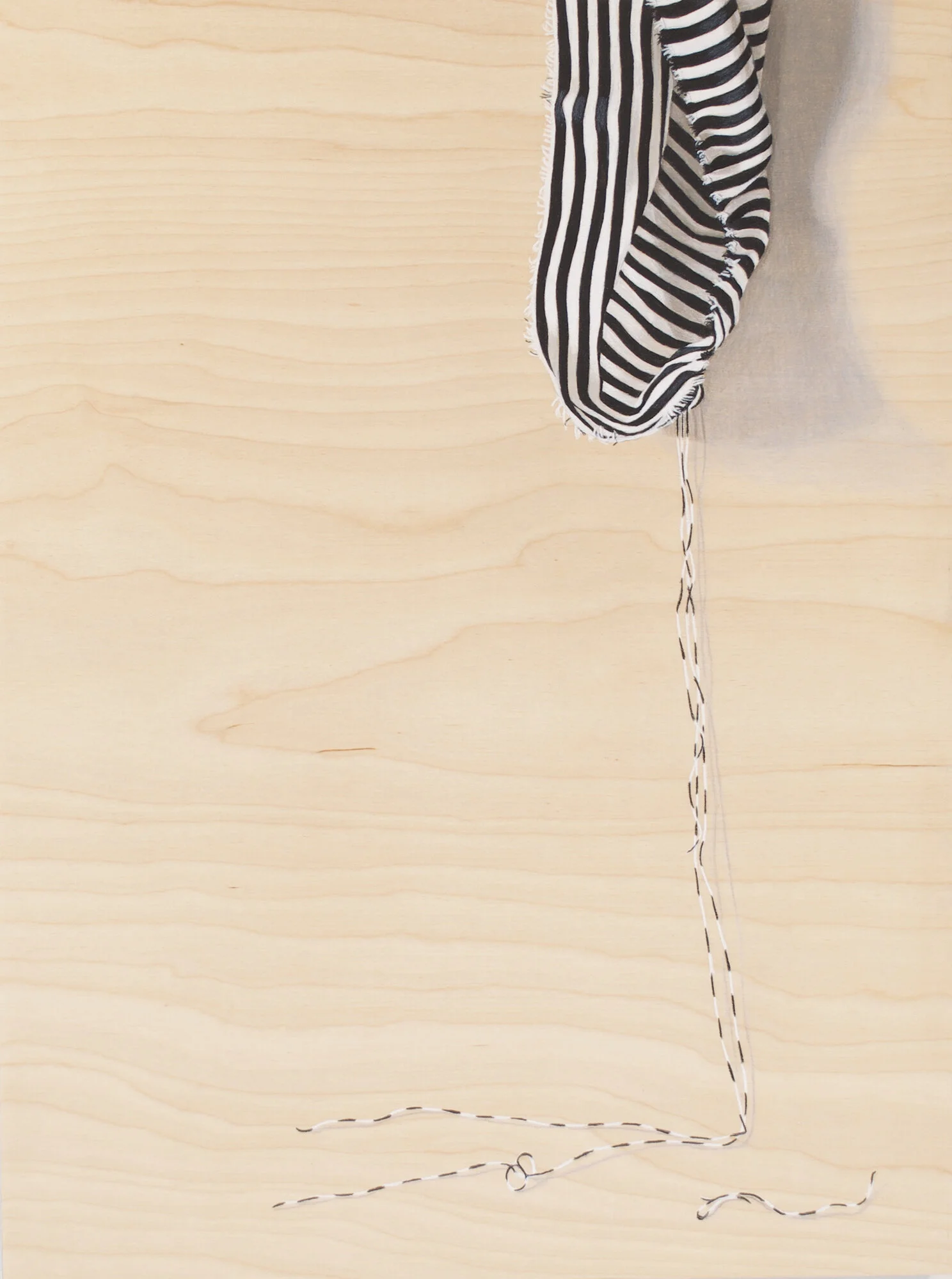 Seeking More, coloured pencil on wood, 12x16 inches, 2020.