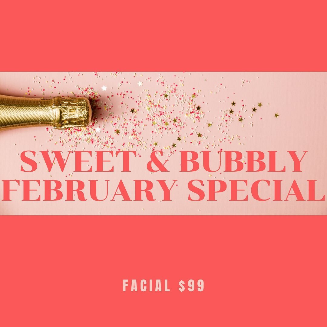 𝐹𝐸𝐵𝑅𝑈𝐴𝑅𝑌 𝐹𝐴𝐶𝐼𝐴𝐿 𝑆𝑃𝐸𝐶𝐼𝐴𝐿 🥂🍫💓

Swipe to see details on what&rsquo;s include. 

Booking is open for February, give us a call 470-781-1221 &amp; we can get your appointment booked. Enjoy a day of self love, relaxation, champagne &