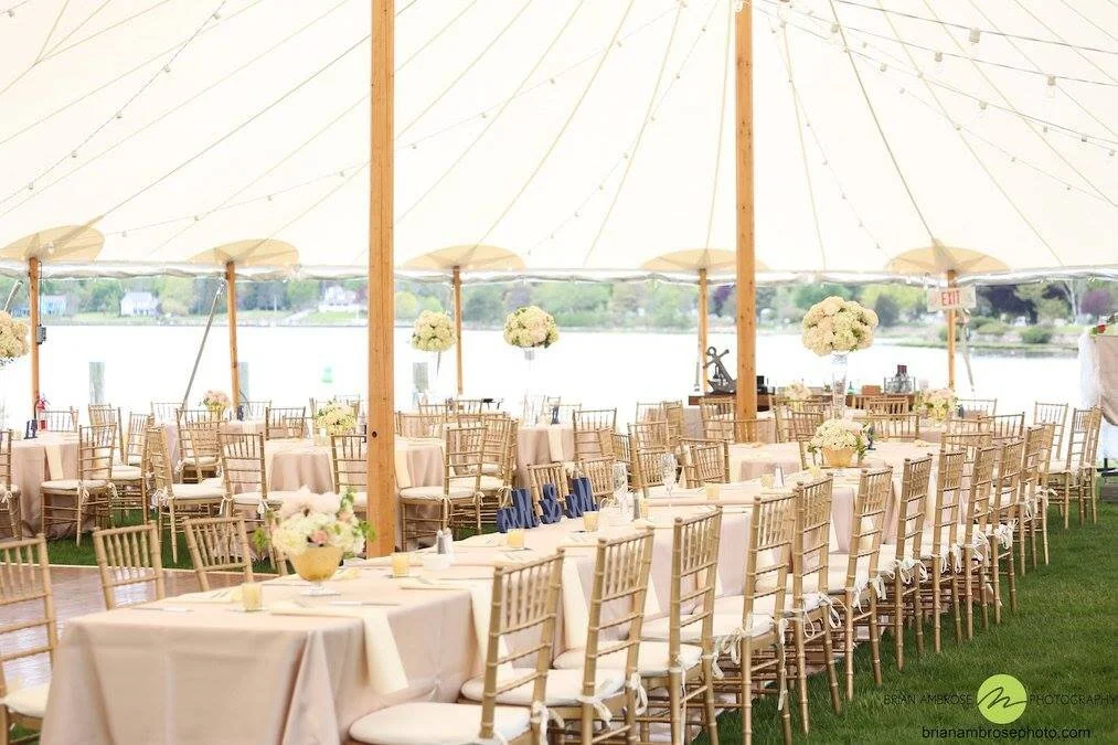 Erin and Ryan's wedding was held at Latitude 41 along the Mystic River in Connecticut. Coastal Gourmet did a fantastic job and the atmosphere was superb! 
Photo Credit: Brian Ambrose Photographyhttps://brianambrosephoto.com/