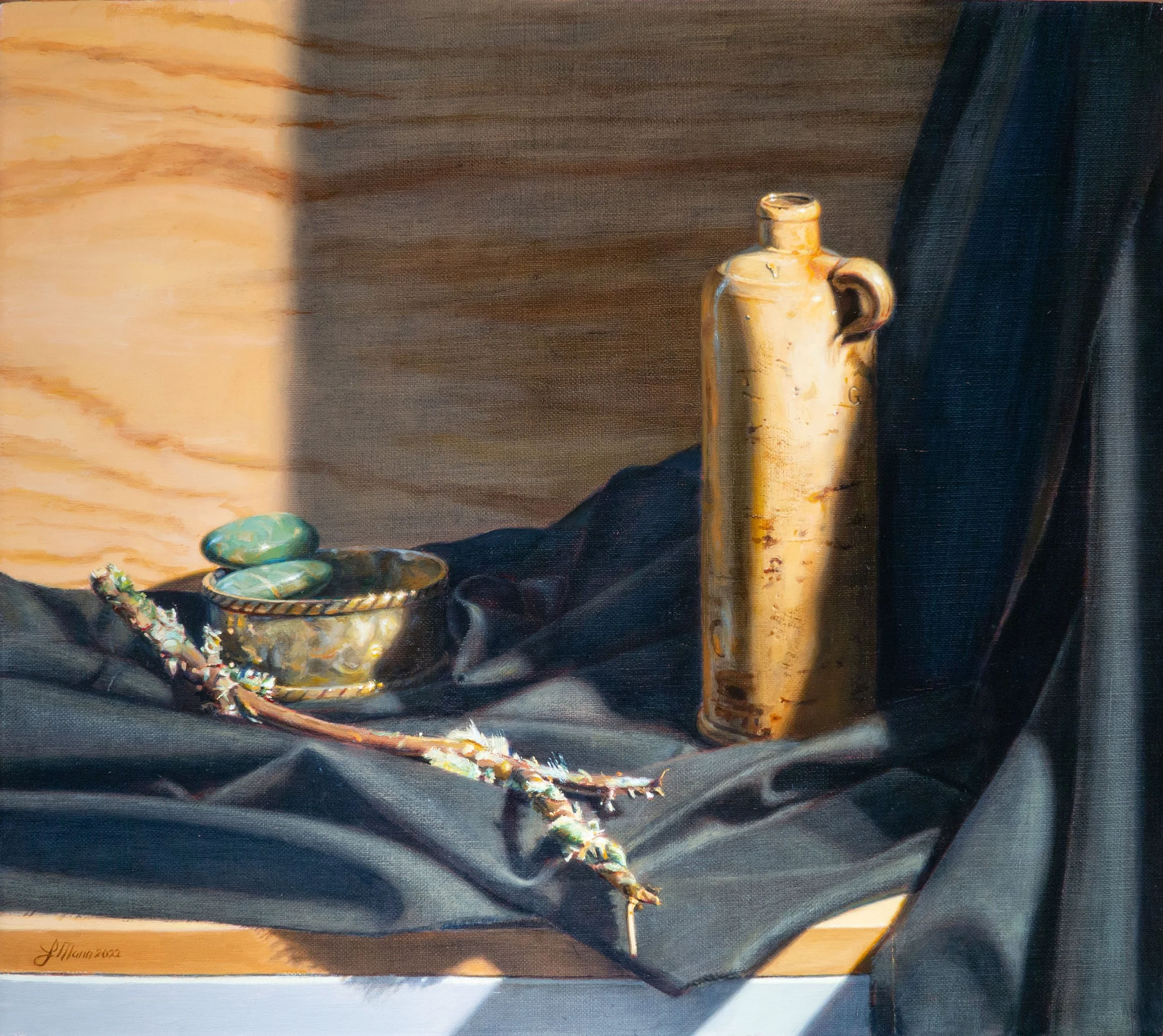 Oil Jug and Branch, 2022