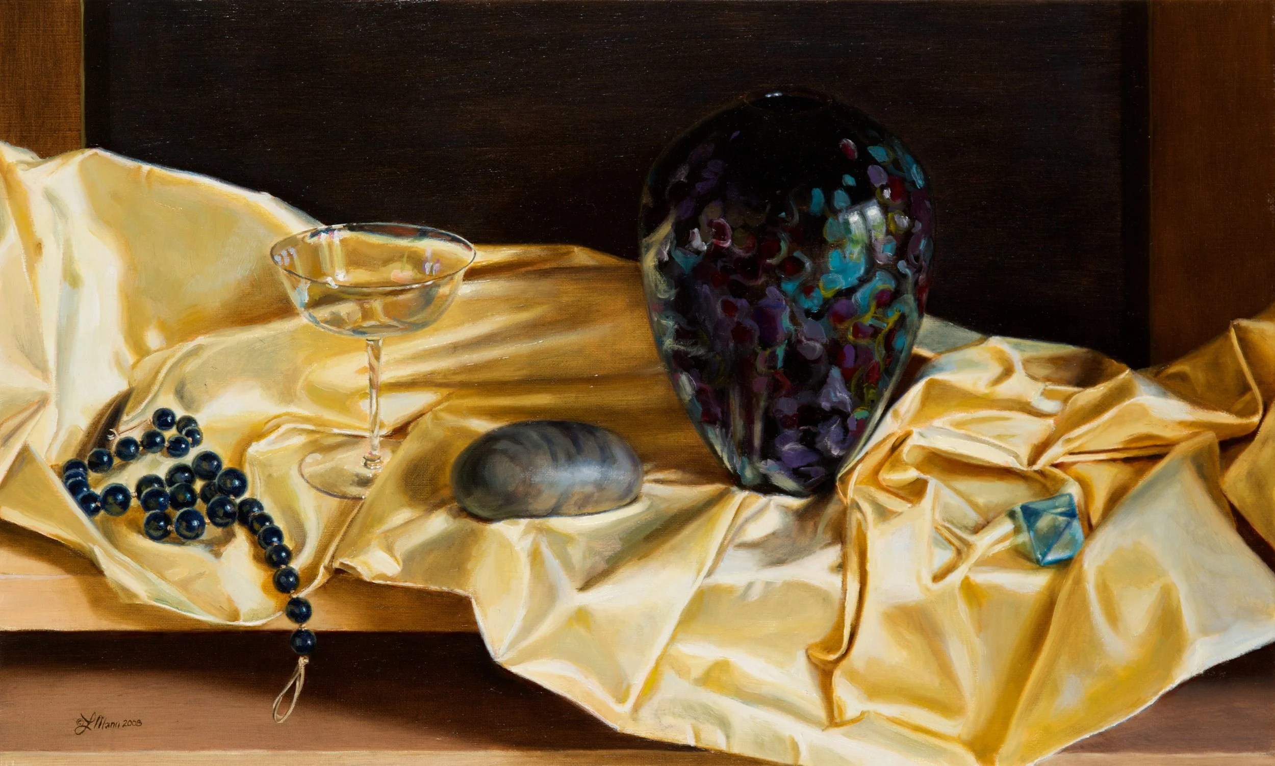 Vase and Blue Beads, 2008