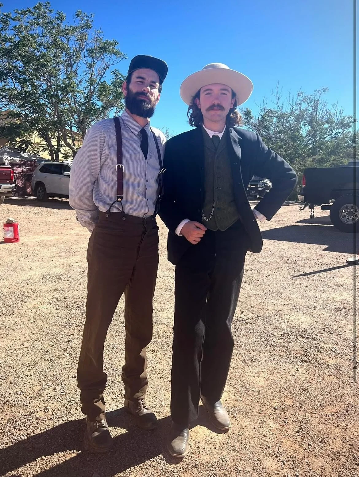 We had a great time at Helldorado this past weekend in Tombstone. It was cool to see all the outfits and hats, and everyone having a good time. I saw my friend, Randy Heitman, who looked great in his Josey Wales inspired hat I made him. I also got to