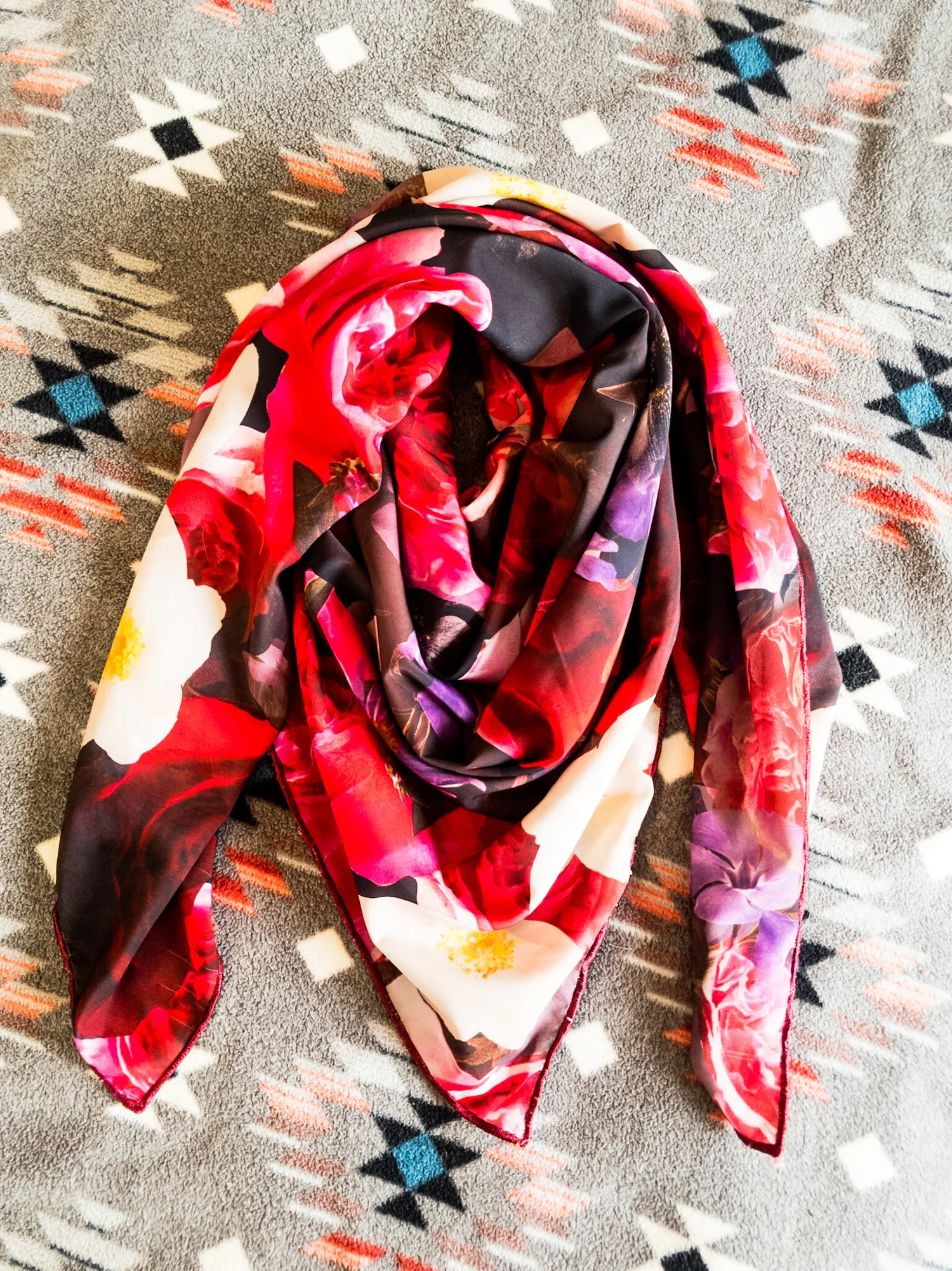 Winter Rose Wild Rag — Blue Roan Wild Rags