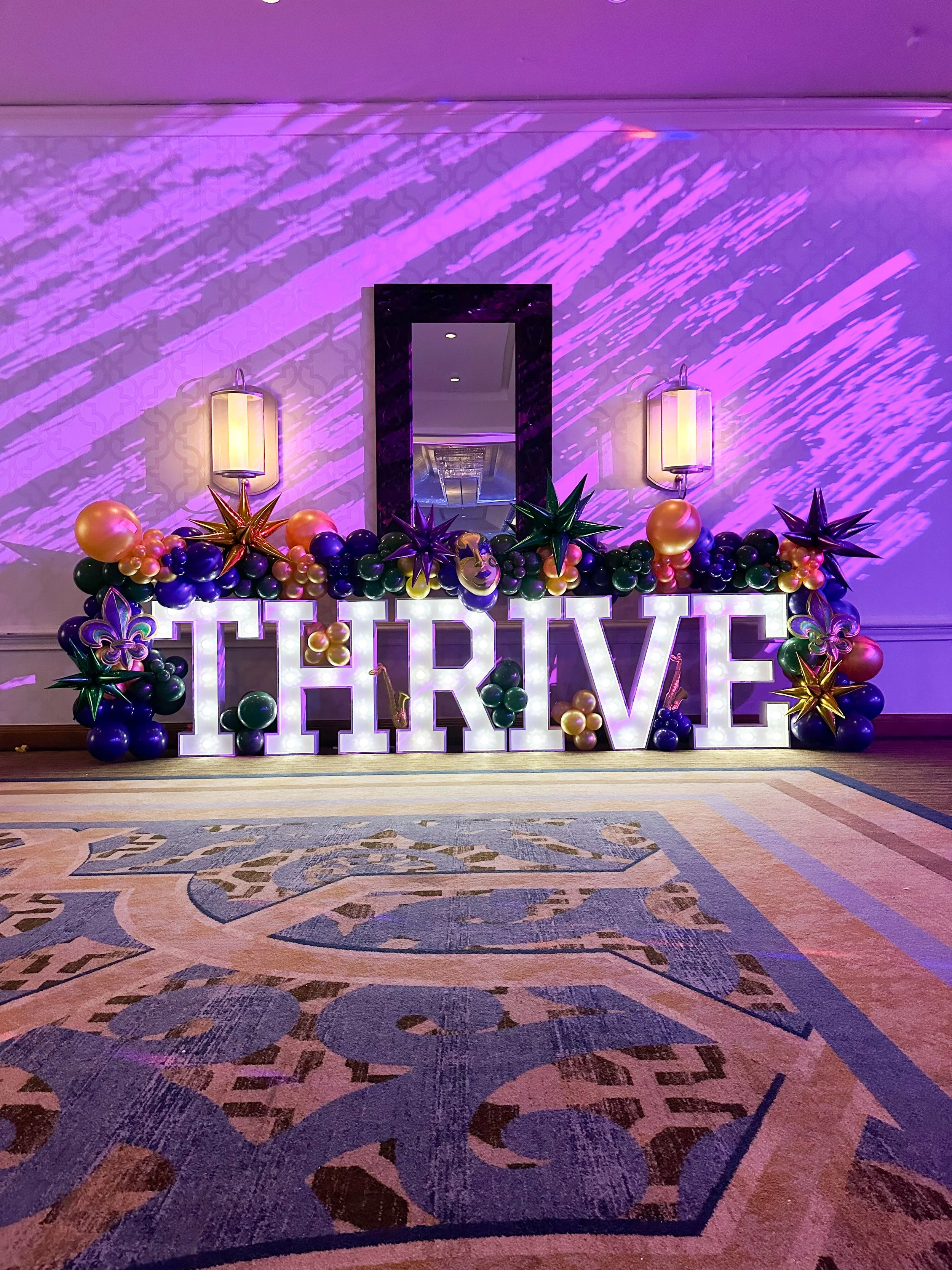 Elevate your New Orleans corporate conference event with Get Lit With Marquee Letters and Numbers for rent. Highlight your company brand and craft a memorable ambiance to your New Orleans Destination Company conference event with Marquee Letters for 