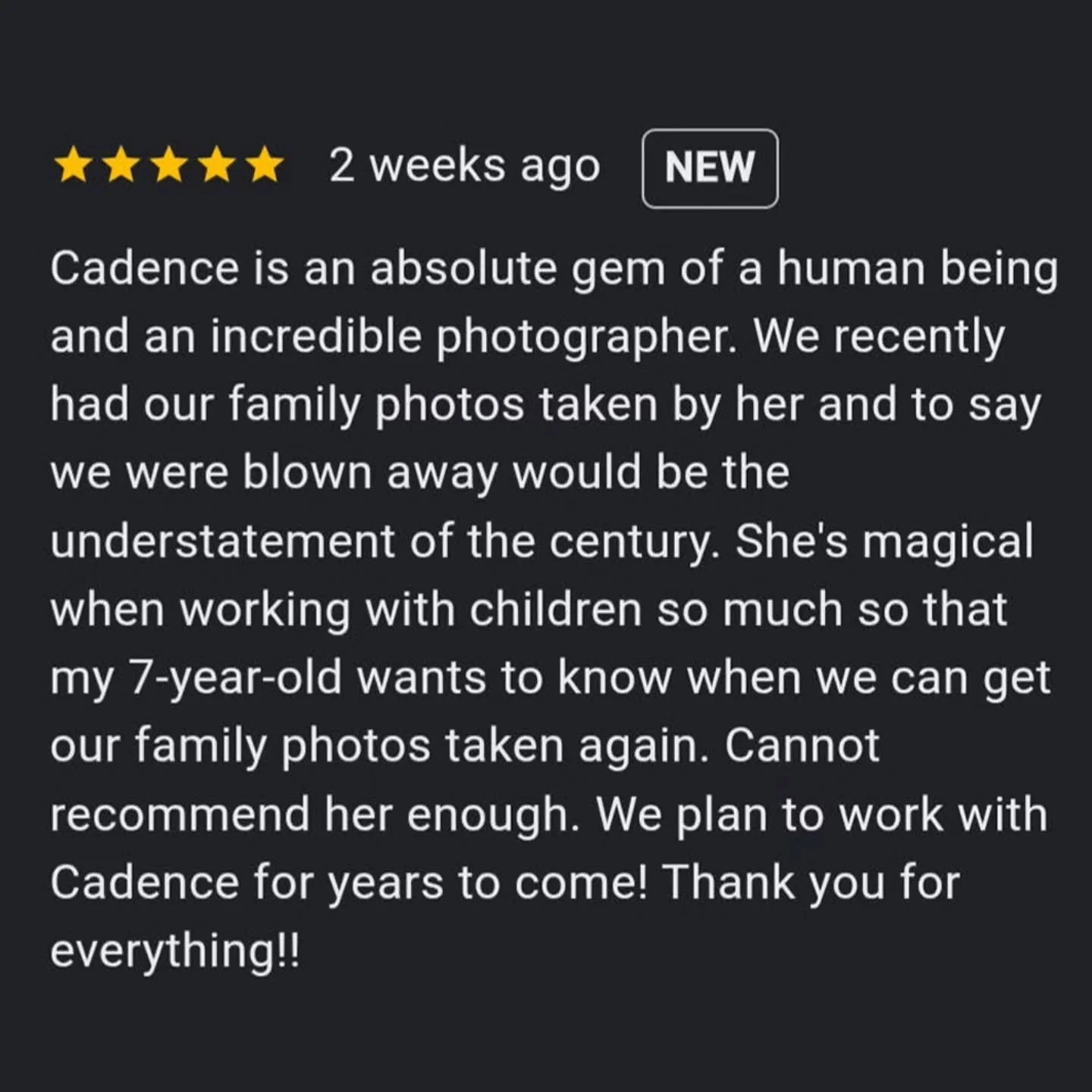 I was so grateful to get this lovely review! And honestly surprised because I was such a sweaty mess at this session. It was like 95 degrees that day and I'm perimenopausal so i totally sweat through my top and you could see my pasties and I literall