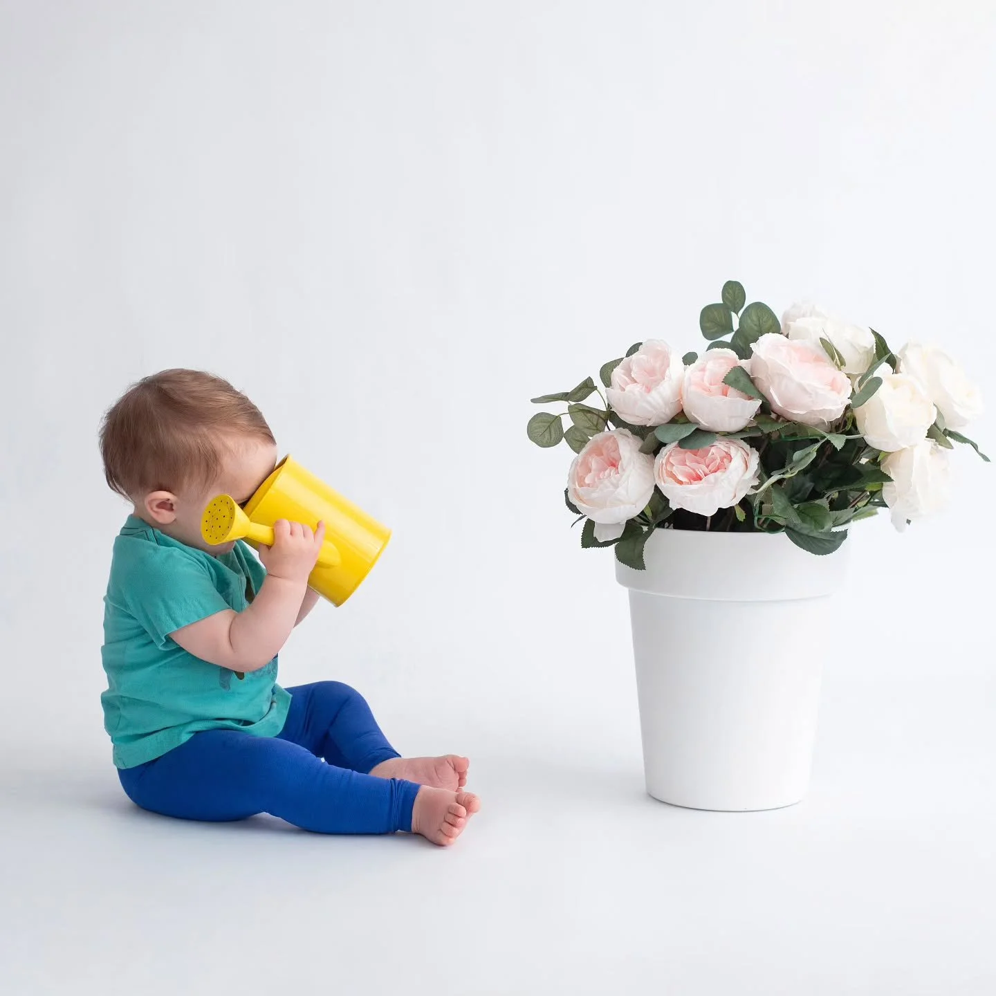 Her preferred way to use the watering can