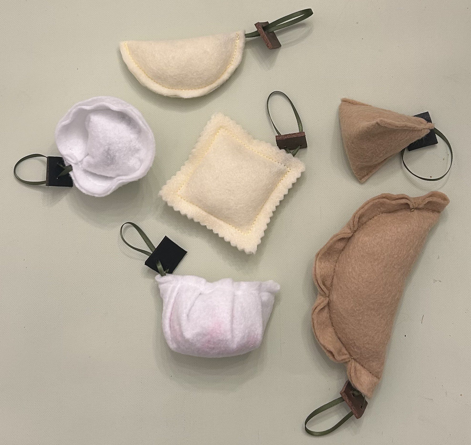 Dumpling Ornament Set (6 Pcs)