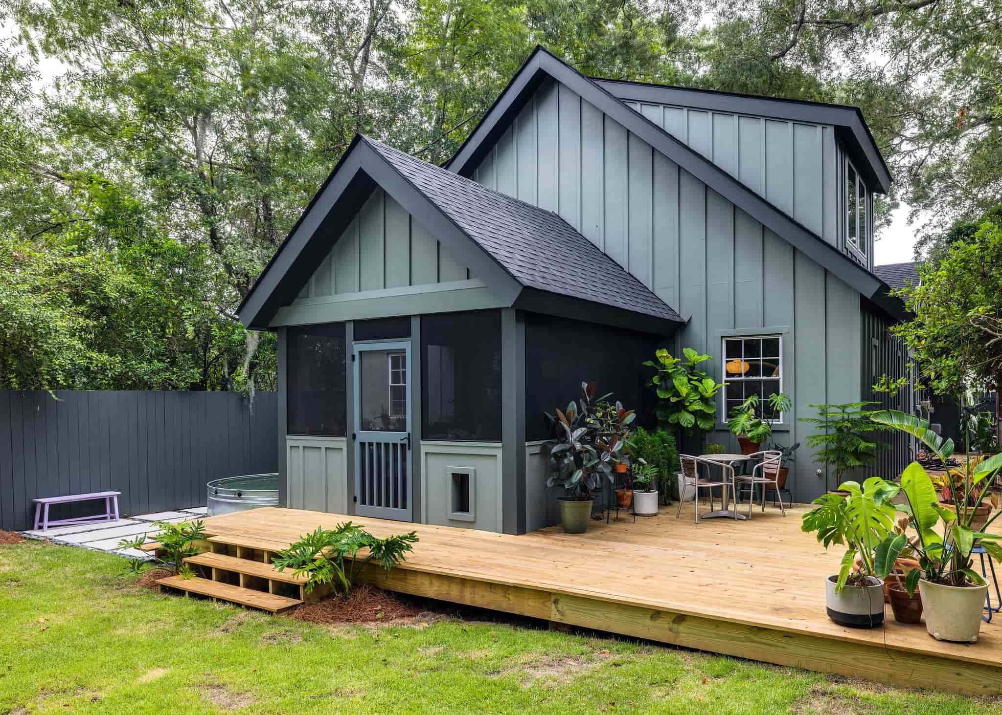 Exterior renovated custom home in Riverland Terrace, Charleston, SC