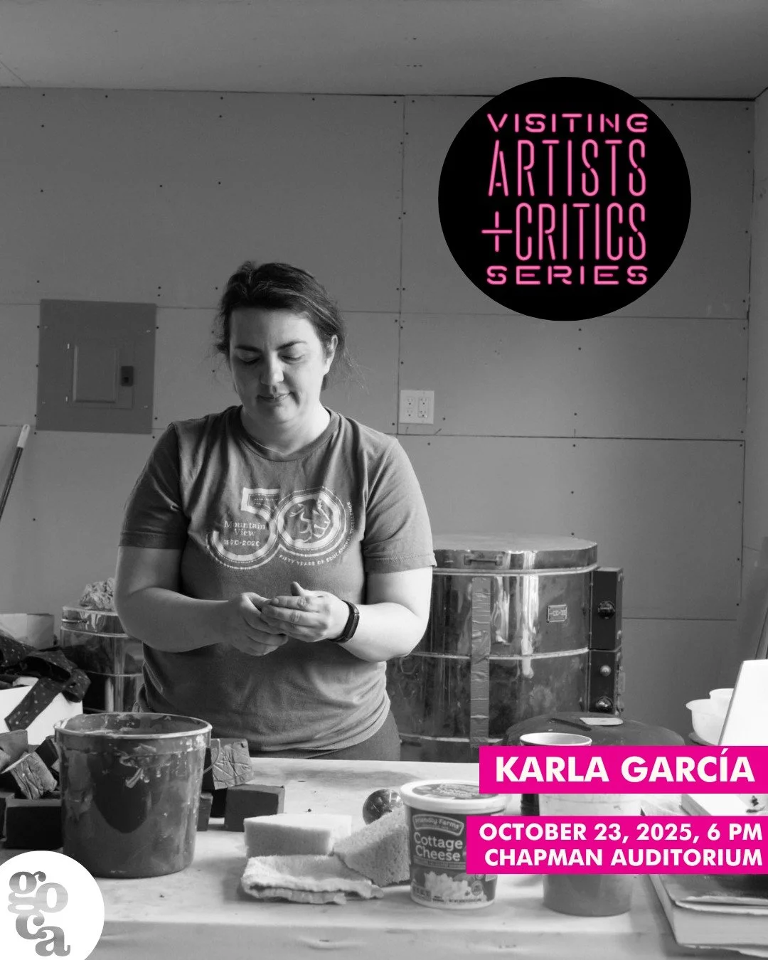 THIS MONTH - Karla Garc&iacute;a opens her show 'Between the Land and Sky' in the GOCA Project Space. Join us for the VACS Artist talk on oct 23rd (the opening day of the show) to hear all about the show, the process and the artist behind it. Tickets