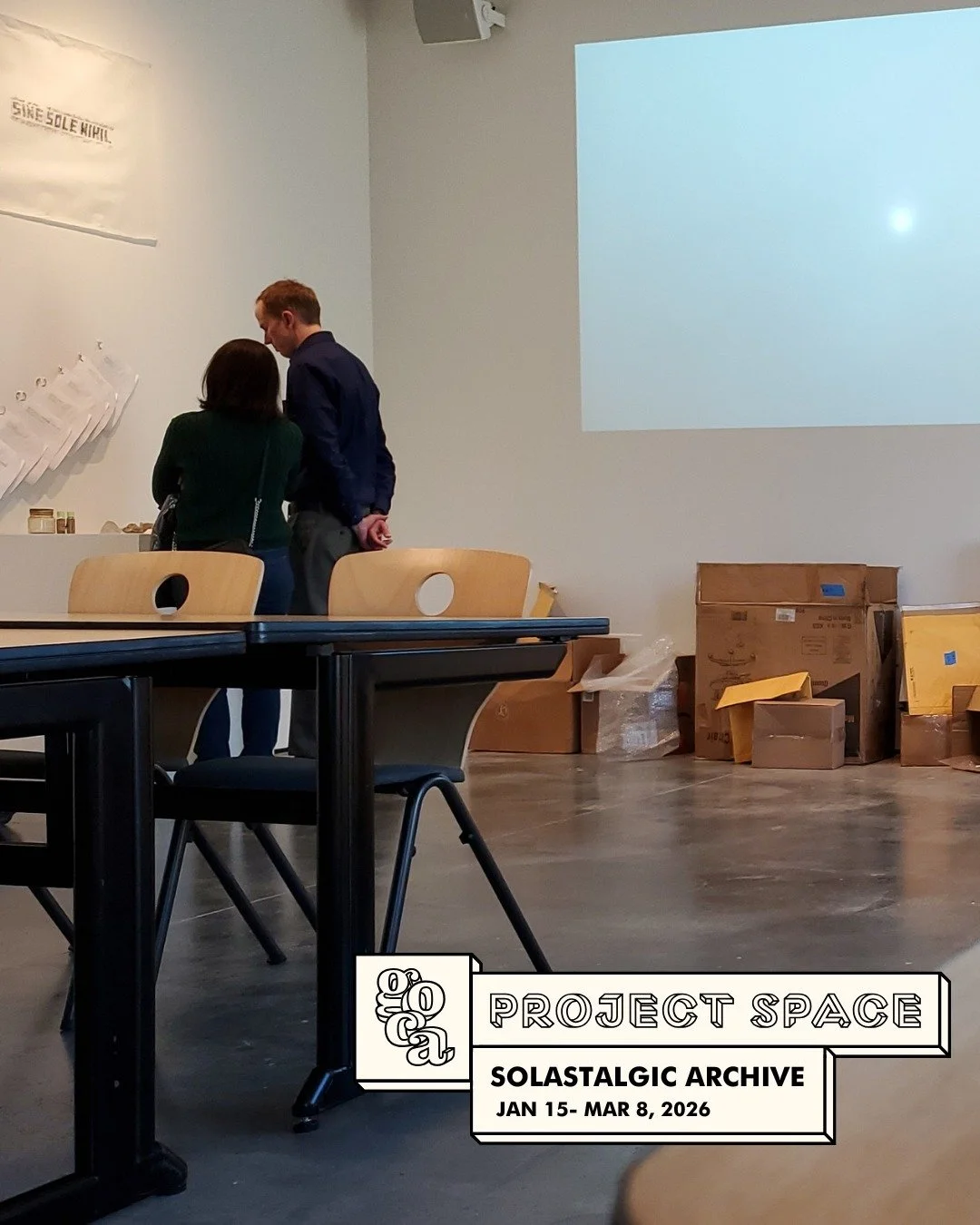 Solastalgia Archive by Nina Elder is open NOW in the GOCA Project Space. 

&ldquo;Solastalgia&rdquo; is the premonition of transition; a sense of loss from an anticipated future. It is the feeling of homesickness before leaving home. 
The Solastalgic