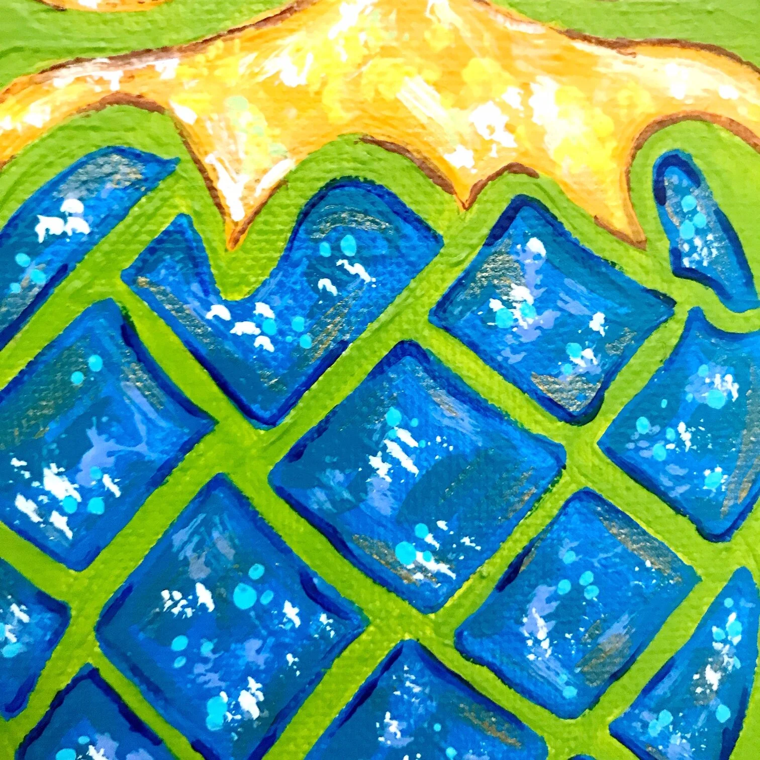 Mini Pineapple in True Blue 5.JPG