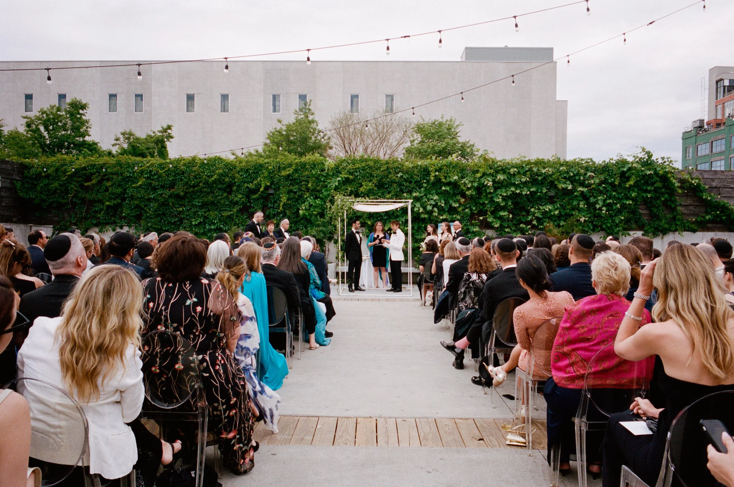 Hugh & Jacob | Venue: 99 Scott, Brooklyn | Photo: Michaela Jelin | Florals: Aurora Botanica