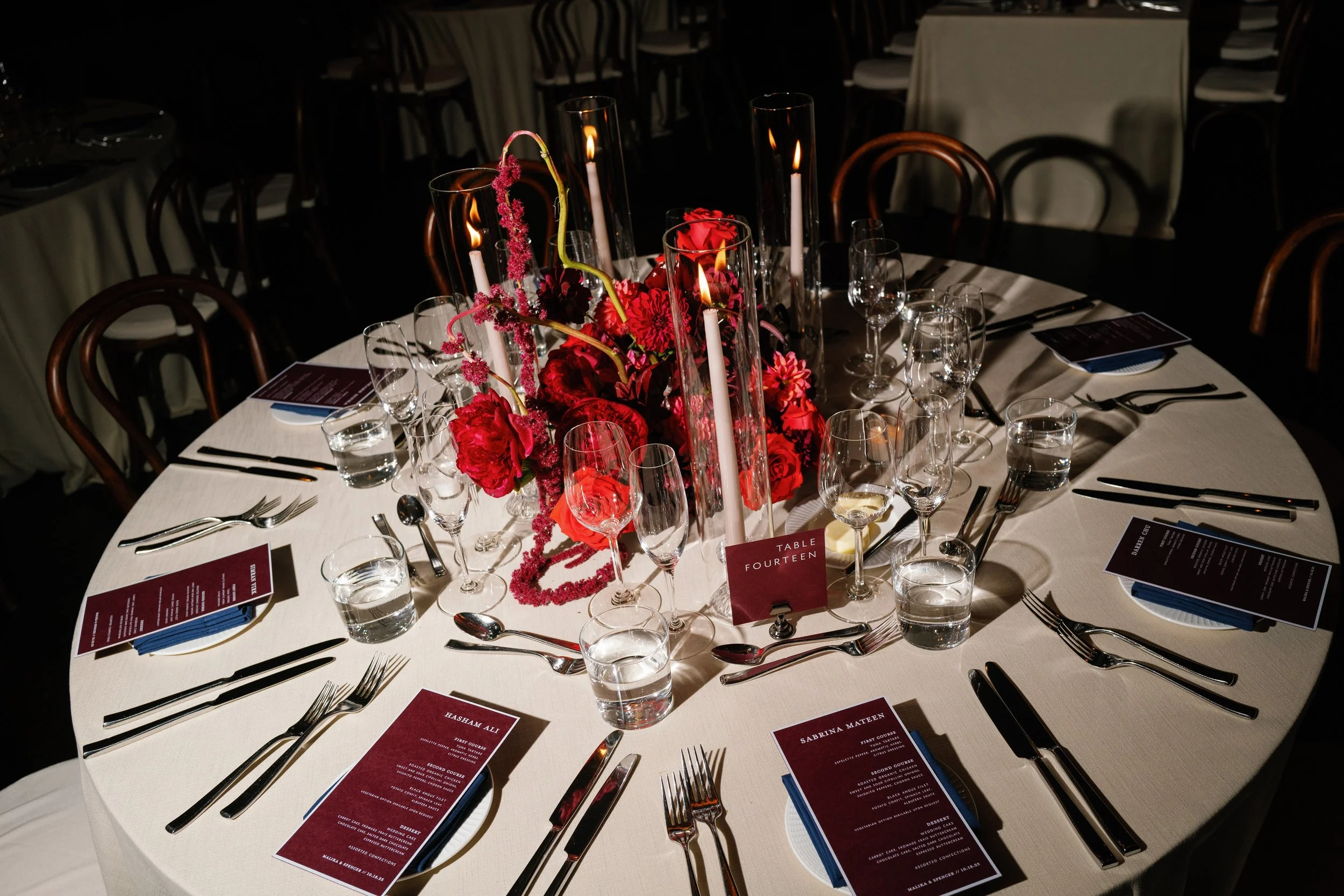 Malika + Spencer | Photographer: Allison Hammond | Florals: Aurora Botanica | Venue: Manhatta 