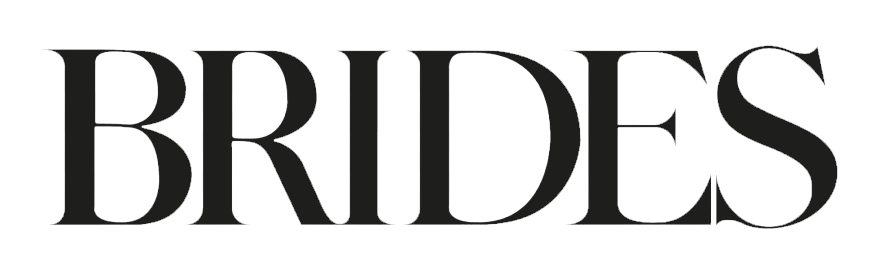 The word "BRIDES" in large black serif font on a white background.