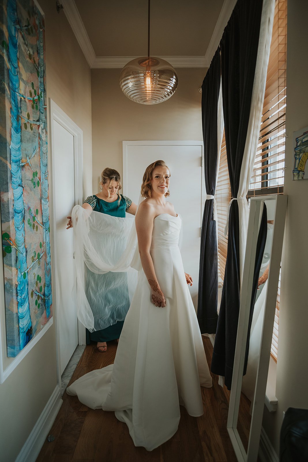 Stunning bride at a Marian Frances Events wedding in Brooklyn.jpg