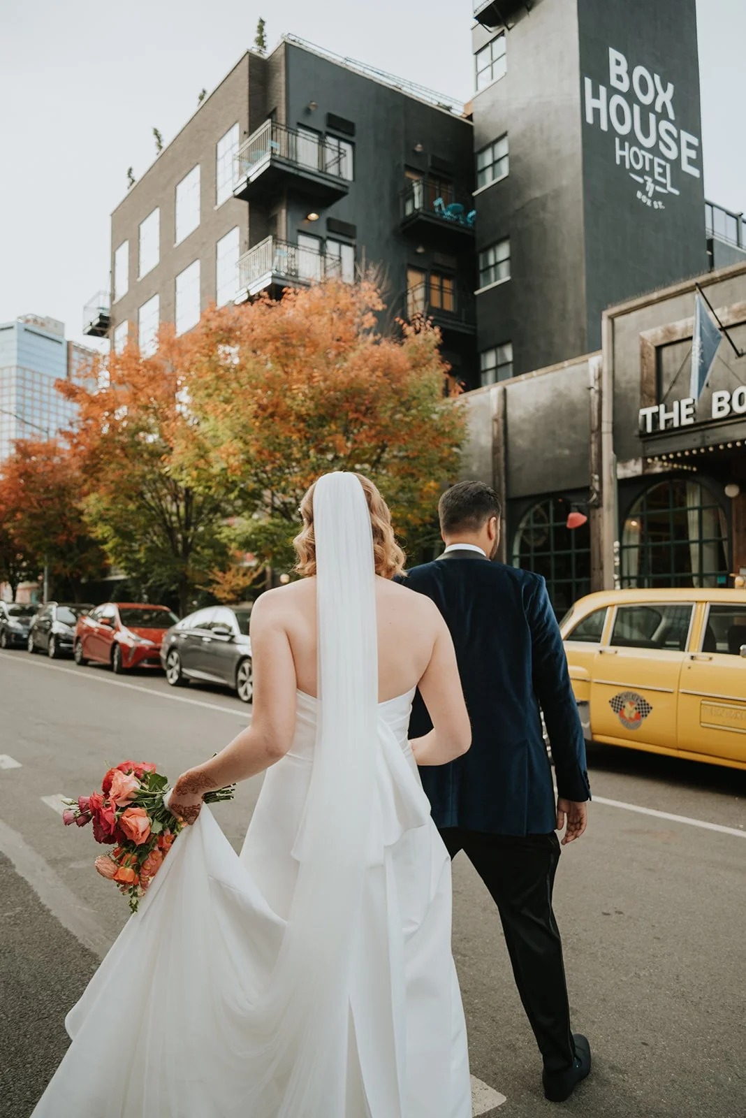 Bride and Groom crossing a Brooklyn street.jpg