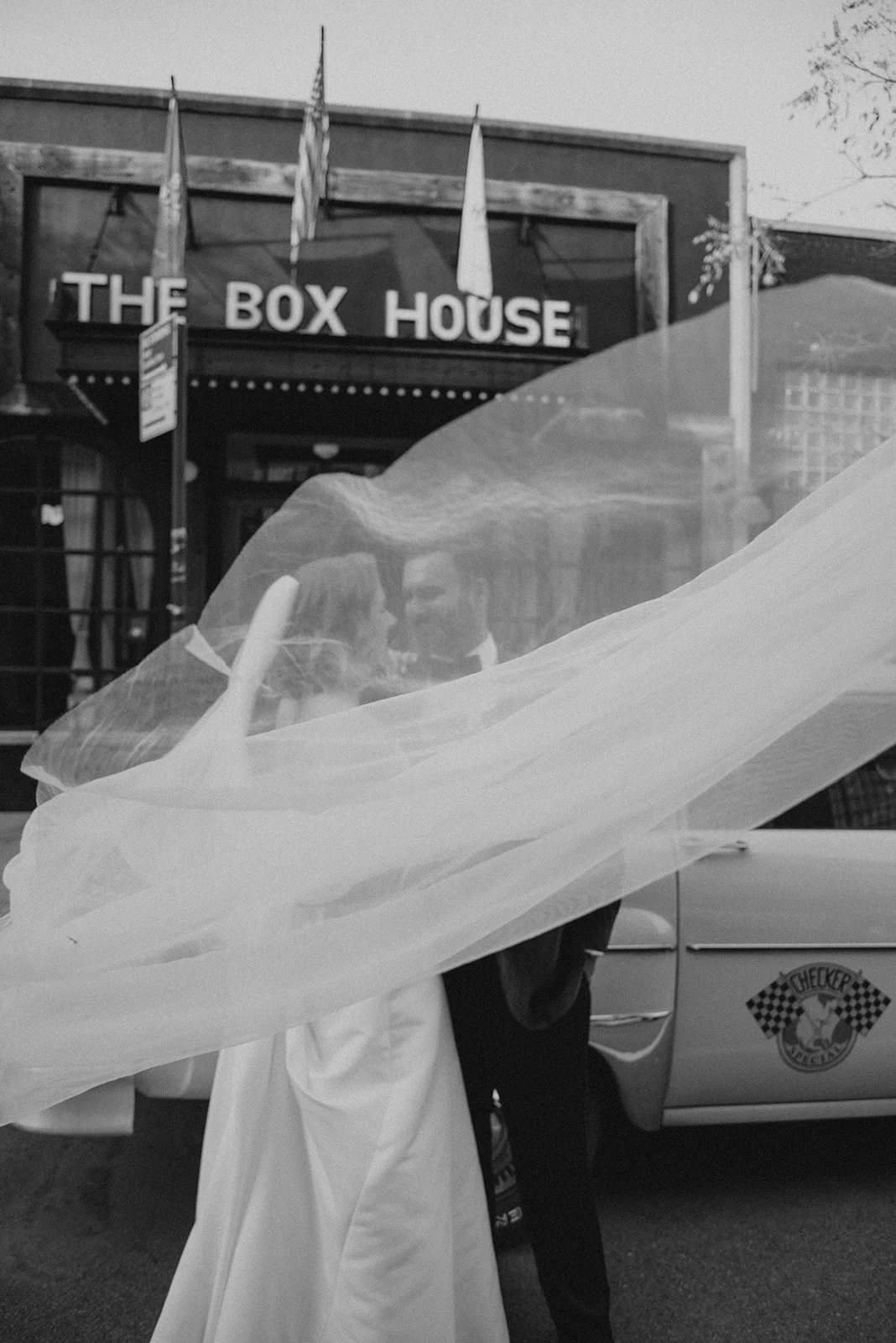 veil in the wind on wedding day in Brooklyn.jpg