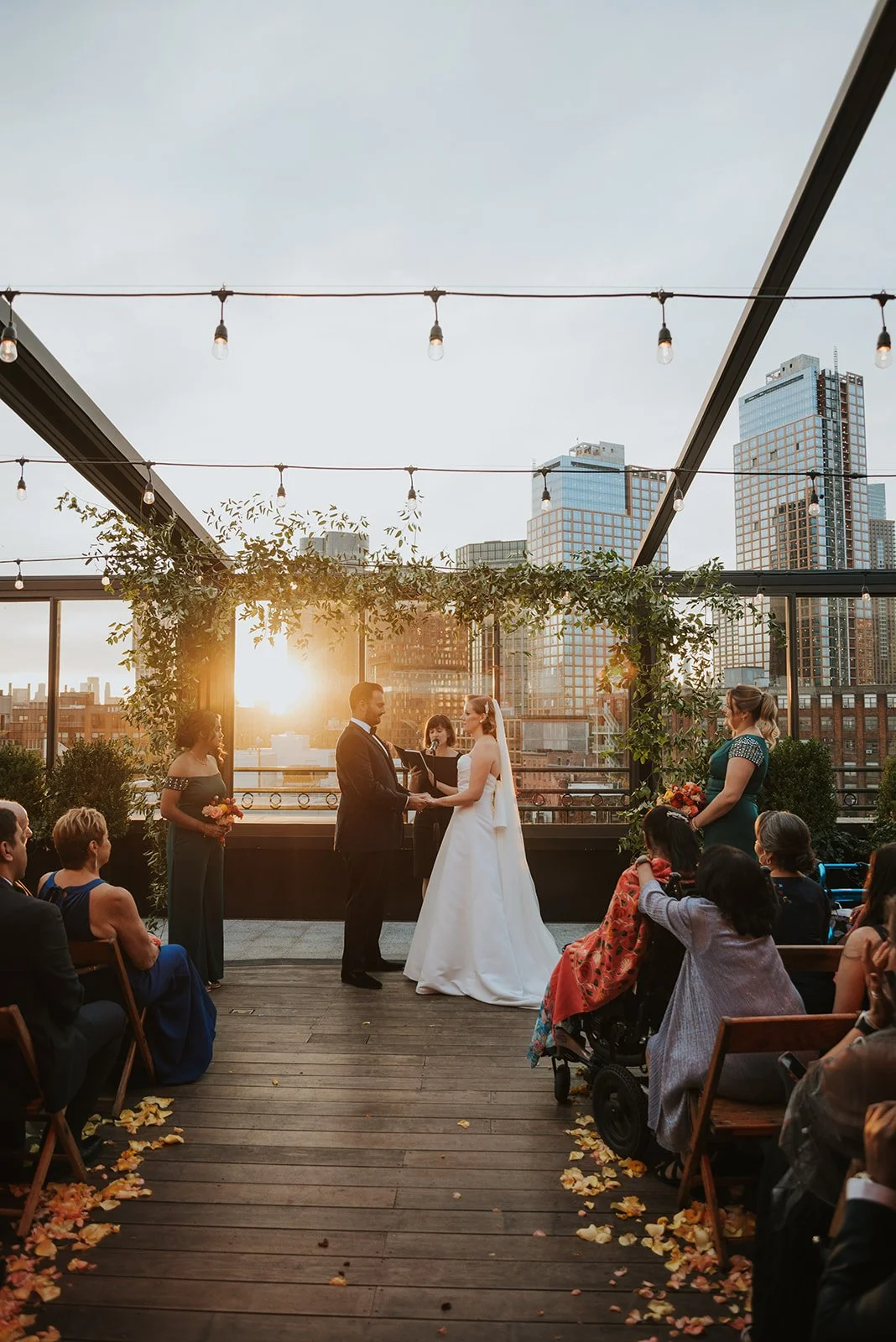 Sunset wedding ceremony Brooklyn NY.jpg