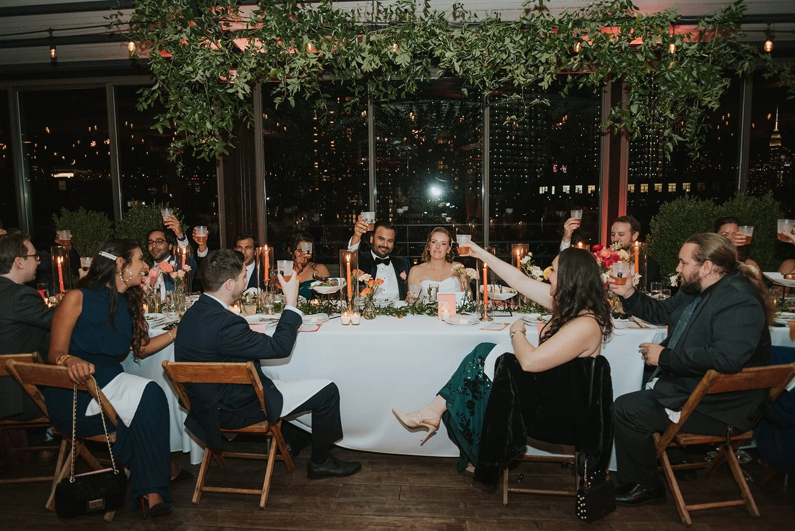Cheers at the Box House Hotel wedding in brooklyn.jpg