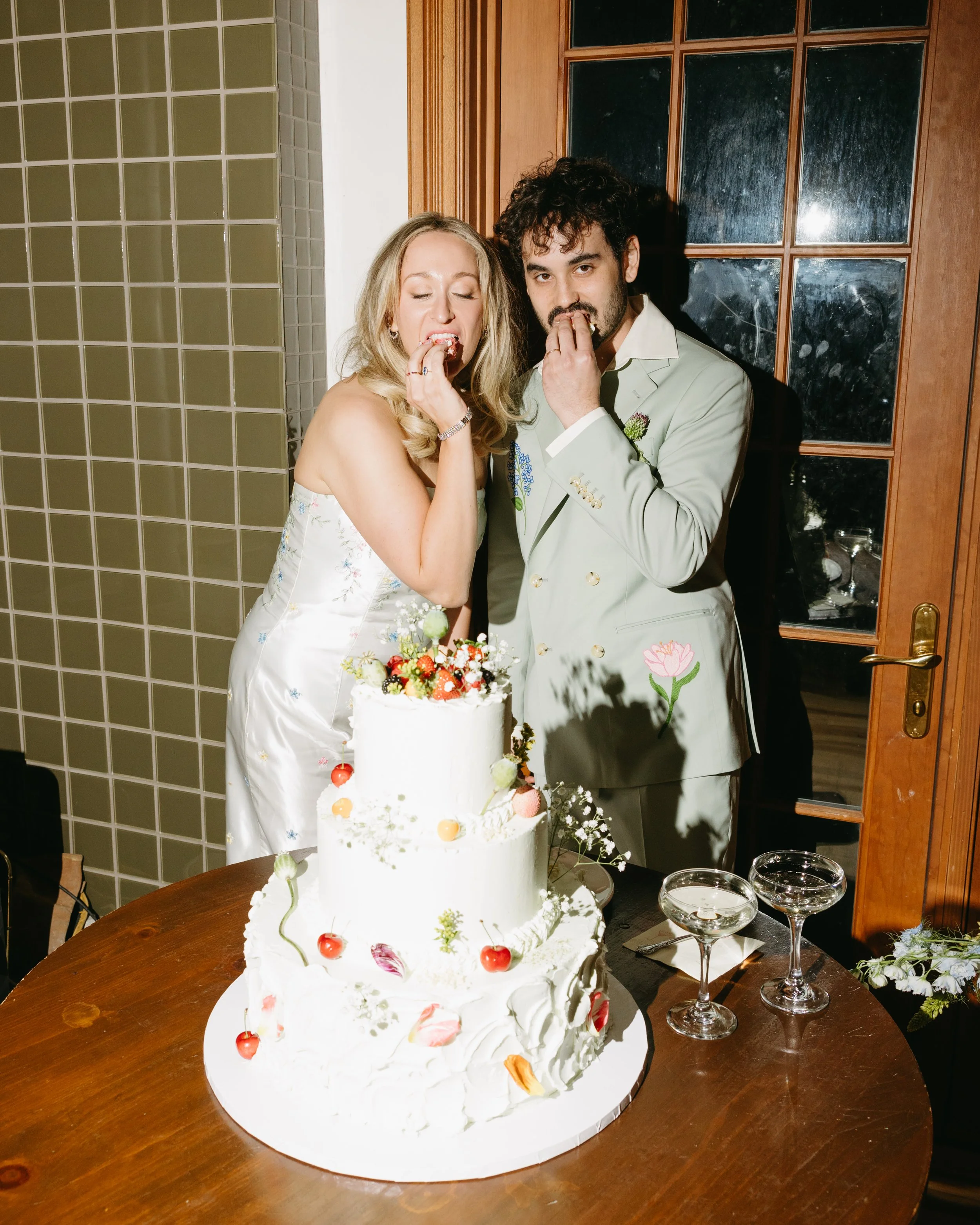 Eating the cake at a wedding.jpg