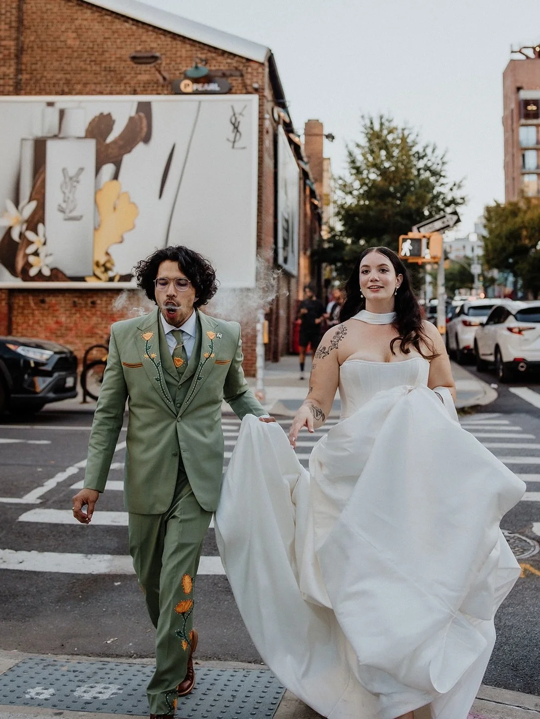 Lillie + Jeremy 💗 a wedding day that felt unapologetically them&hellip; creative, playful, and full of personality from start to finish!

From a ceremony at @brooklynbrewery (complete with a beer cheers 🍻) to a reception at @thirdsbk, every detail 