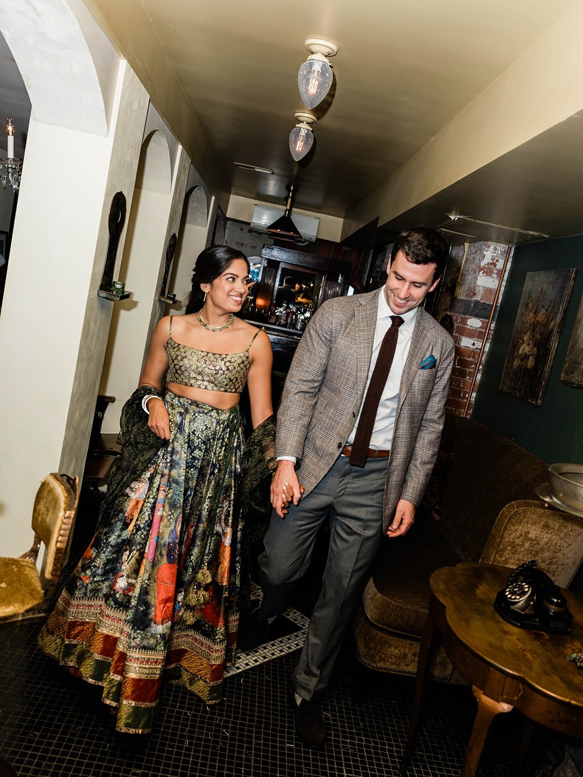 reminiscing on the night before D &amp; D&rsquo;s wedding day ❣️ a gorgeous and personalized celebration to kick-off a full weekend of events! 

@melissachuphotography 
@632onhudson 
@nychennaqueen 
@gpfood 
@broadwaypartyrentals 
@ahna__han 

&bull;