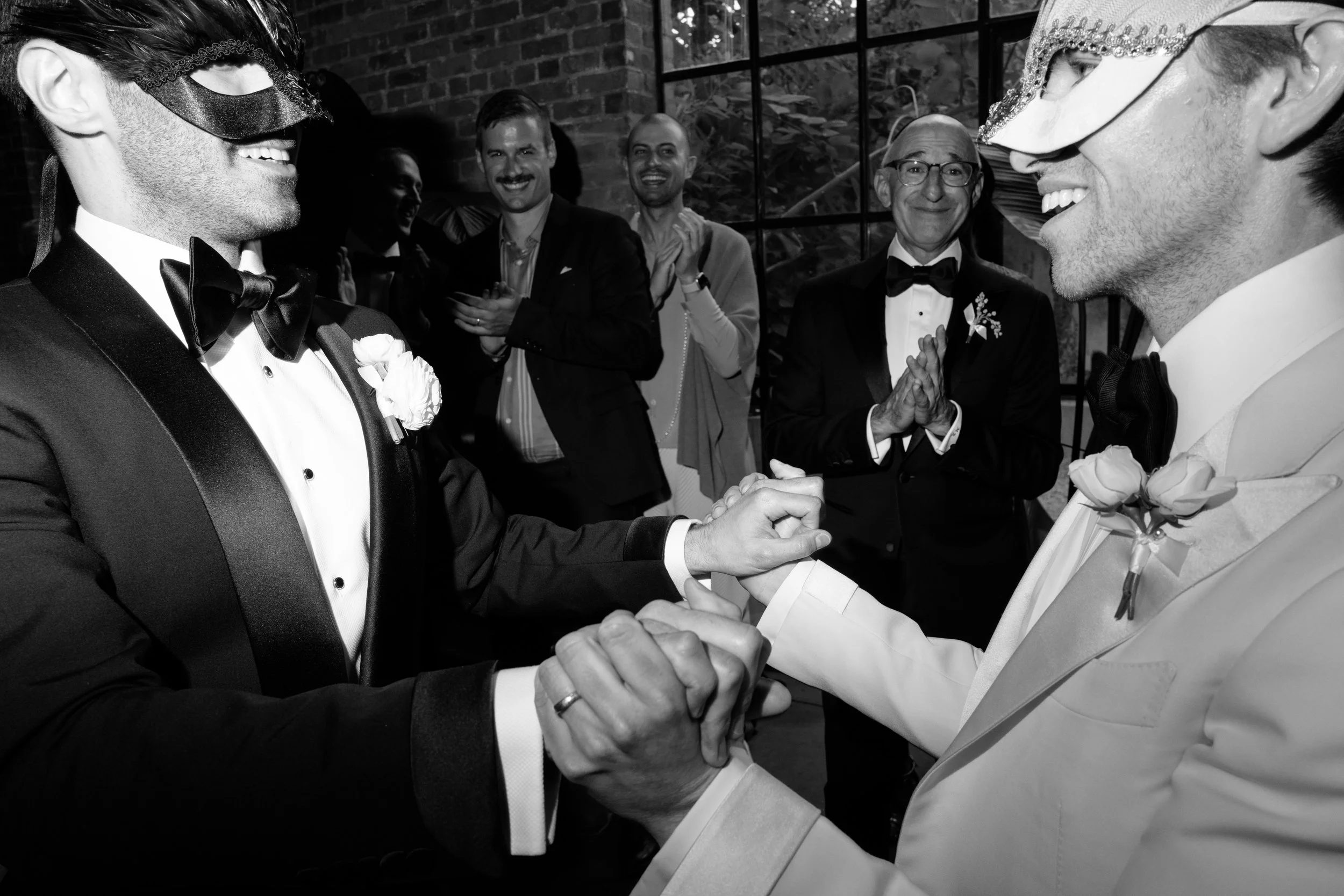 Hugh & Jacob | Venue: 99 Scott, Brooklyn | Photo: Michaela Jelin | Florals: Aurora Botanica