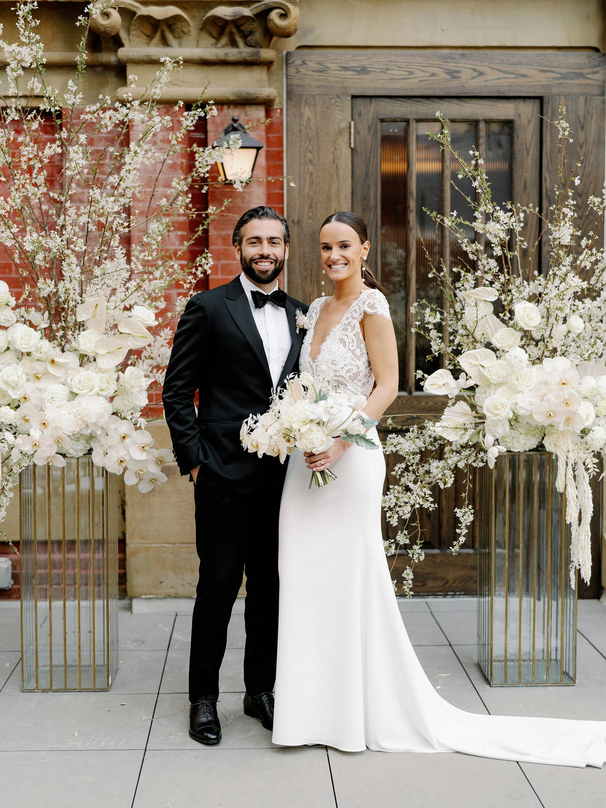 Lauren & Ryan | Photographer: Lev Kuperman | Florals: Designs by Ahn | Venue: Beekman Hotel, New York City