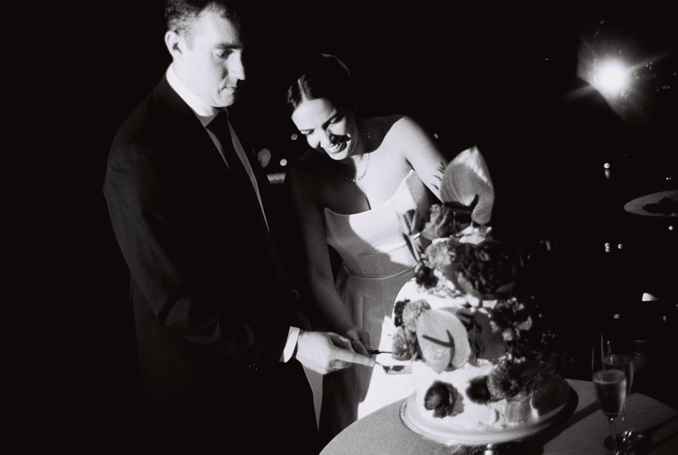 Malika + Spencer | Photographer: Allison Hammond | Florals: Aurora Botanica | Venue: Manhatta 