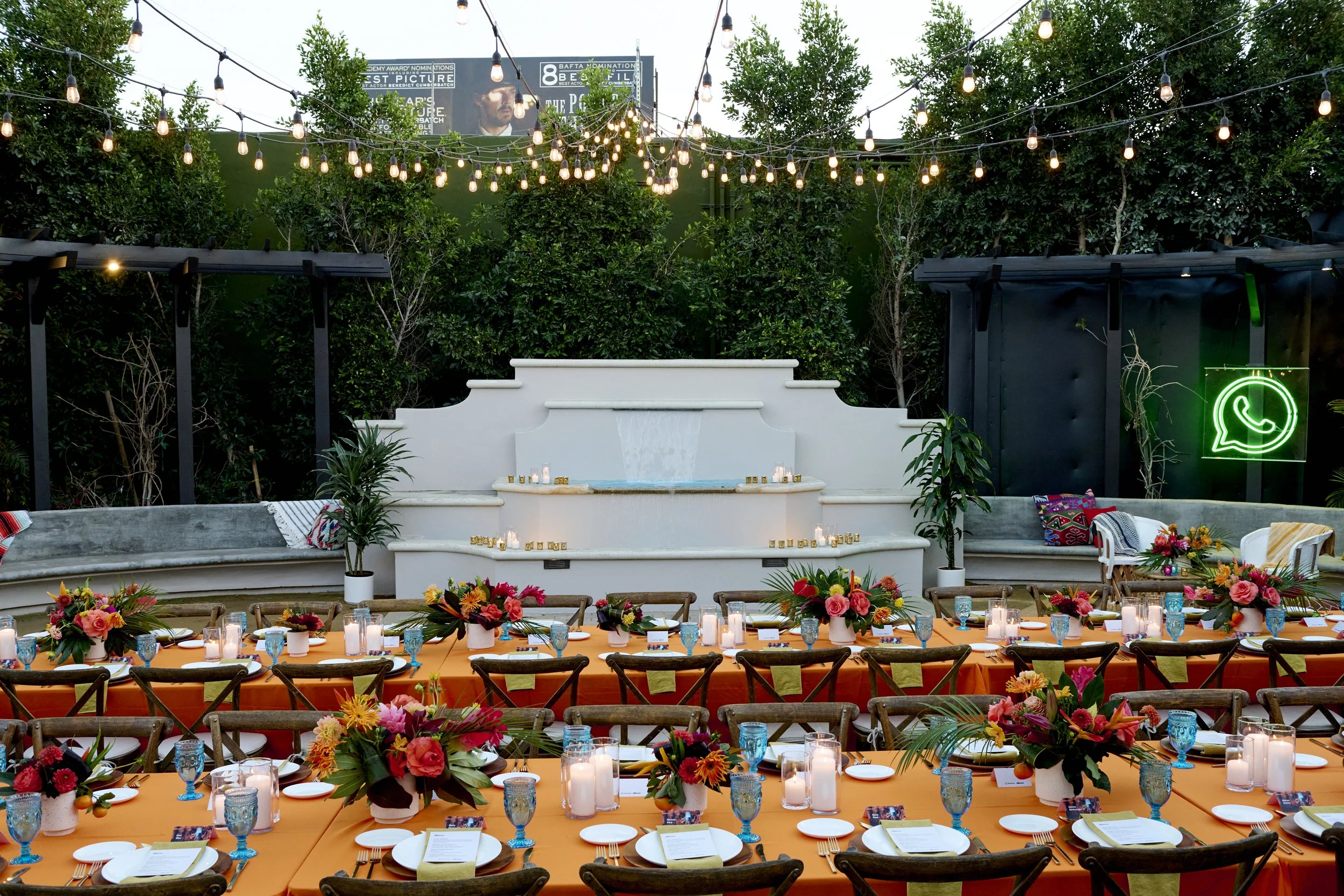 Billboard & WhatsApp | Private dinner celebrating women in Latin music in Los Angeles | Photographer: Yasara Gunawardena | Florals: Gilly Flowers